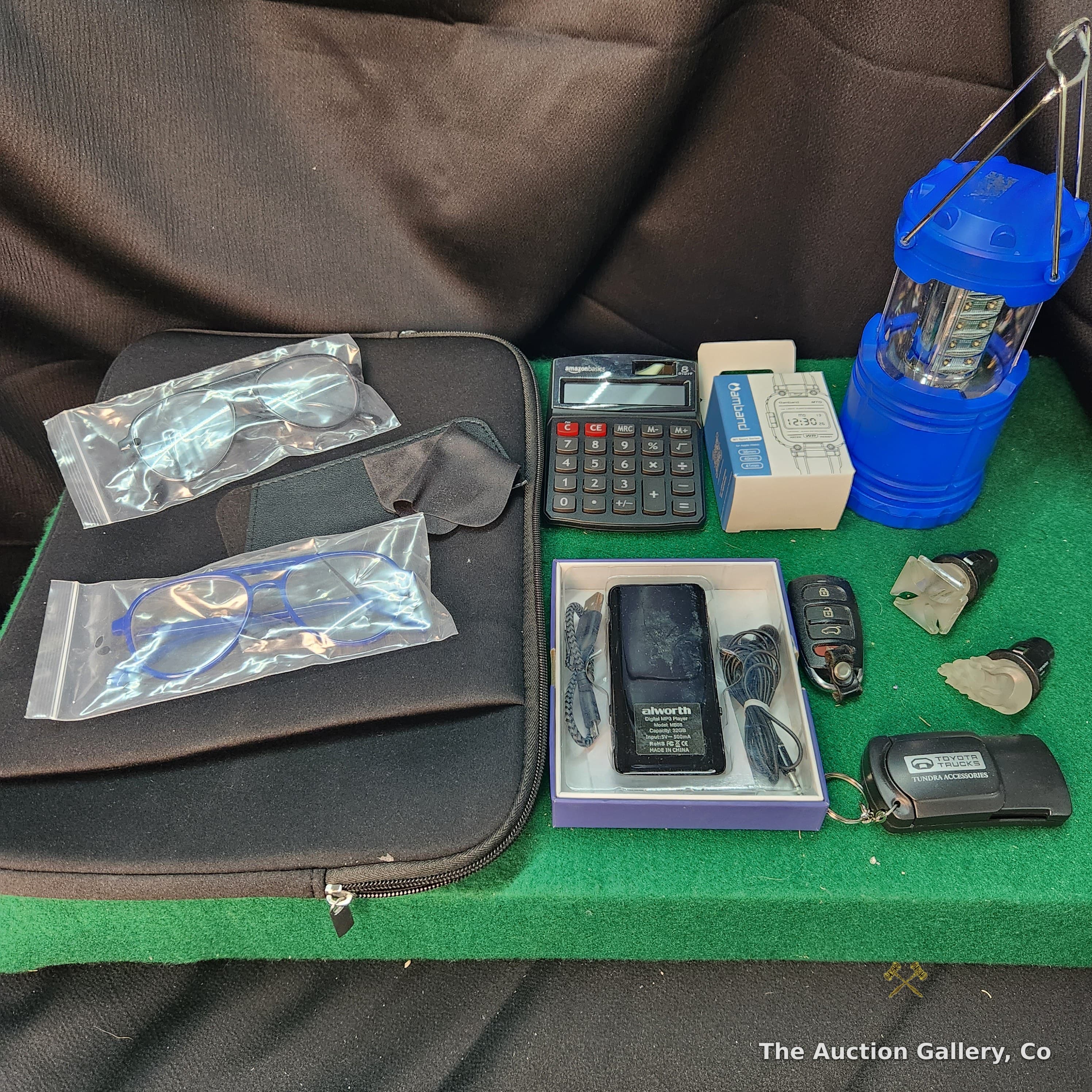 Mixed Electronics & Gadgets Lot โ MP3 Player, Lantern, Glasses & More