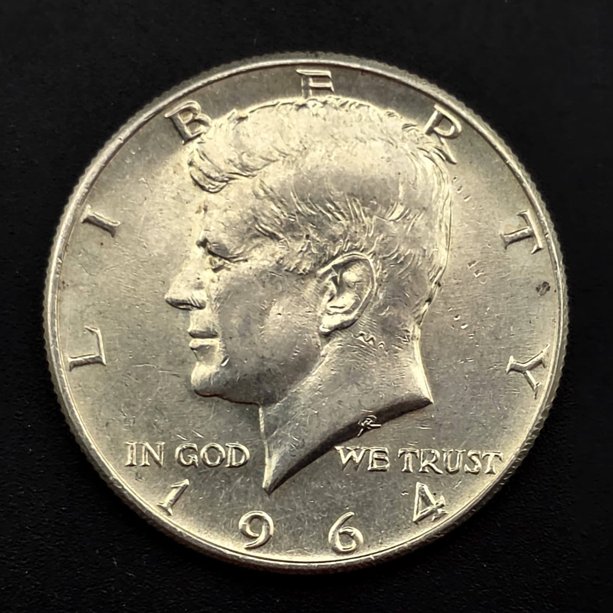 1964 Kennedy Half Dollar, 90% Silver