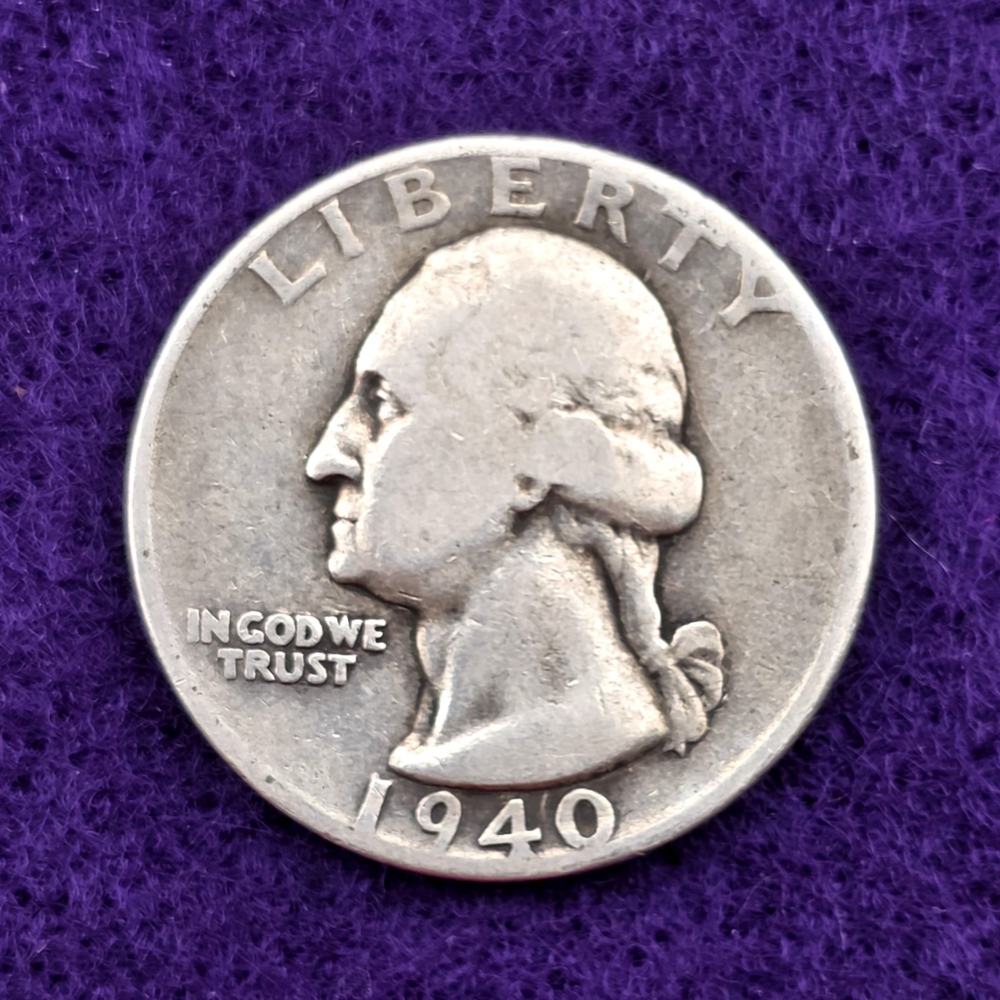 1940-S Washington Quarter, 90% Silver