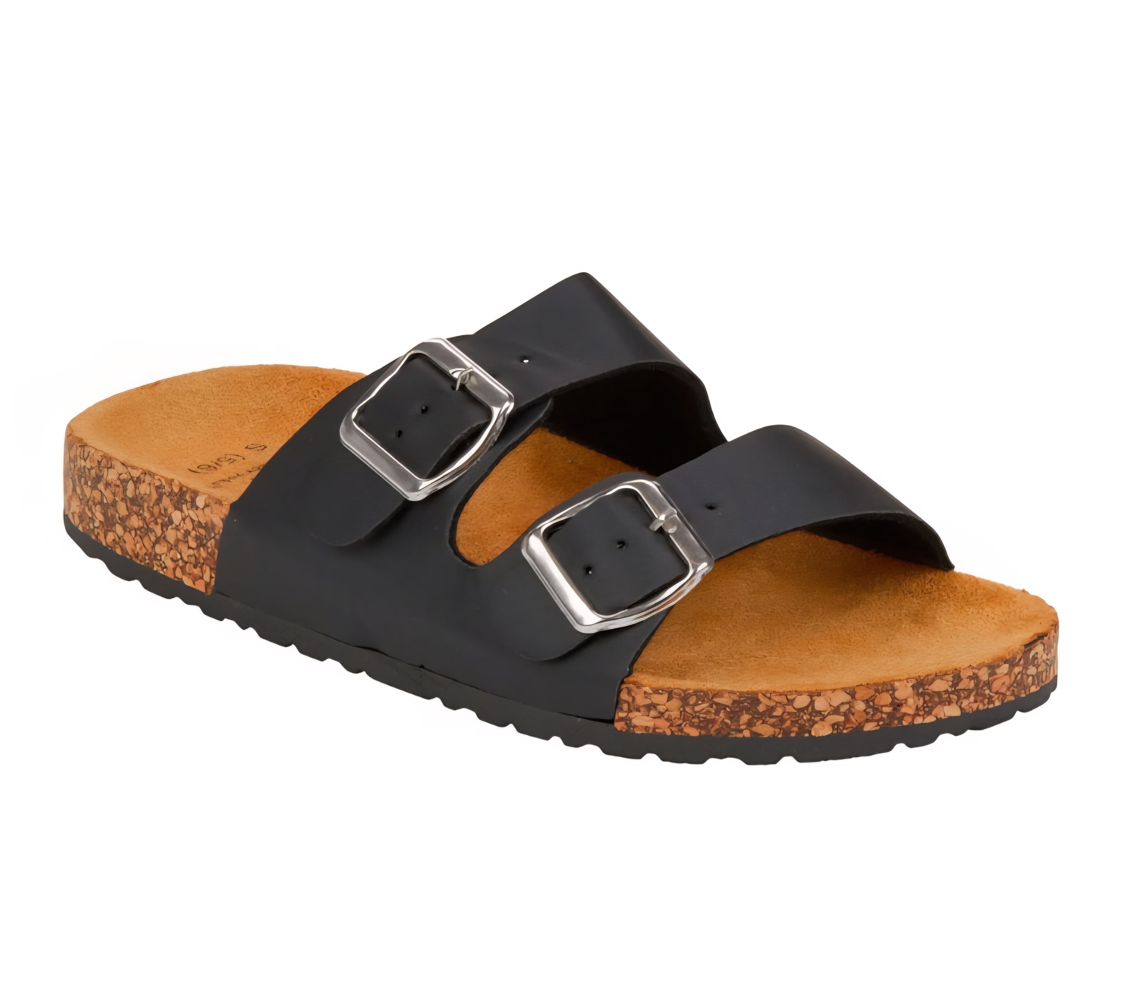 Double Strap Cork Slides (Small 5/6)