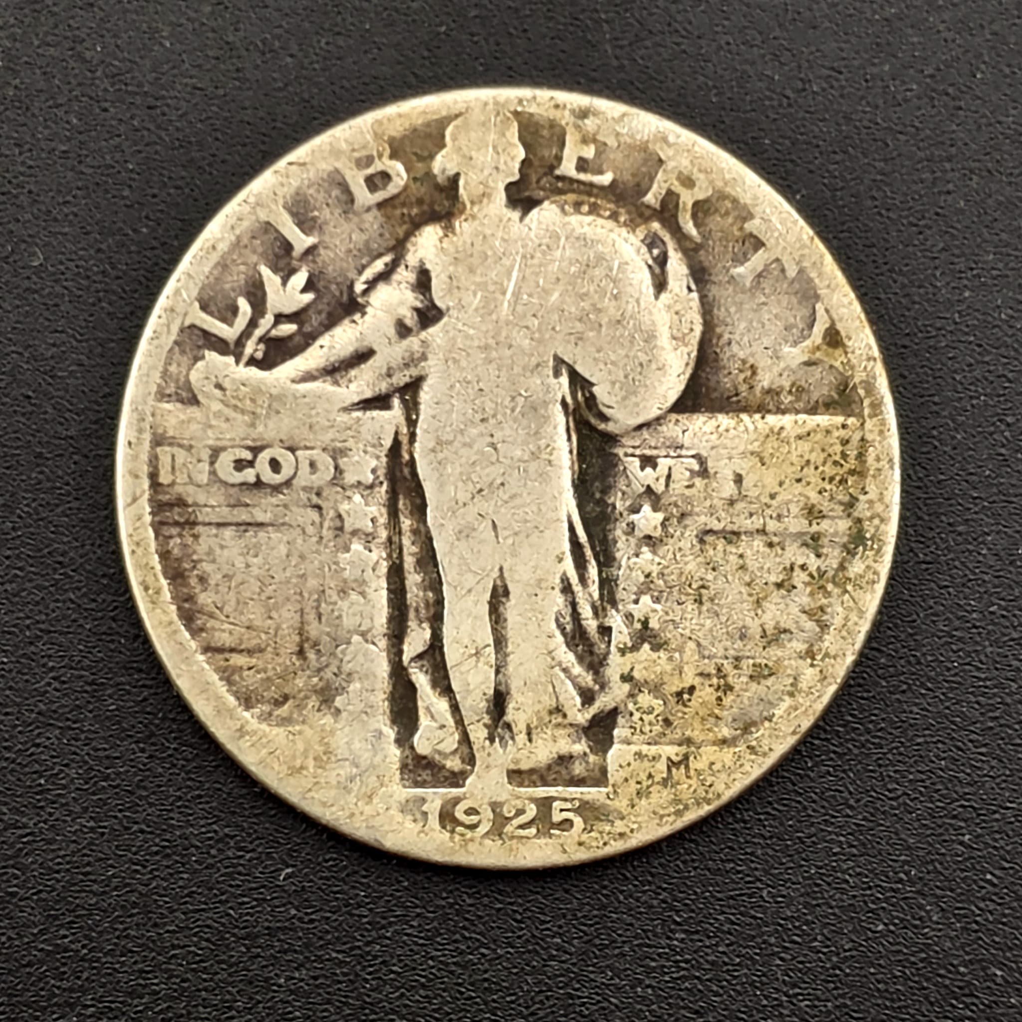 1925 Standing Liberty Quarter, 90% Silver