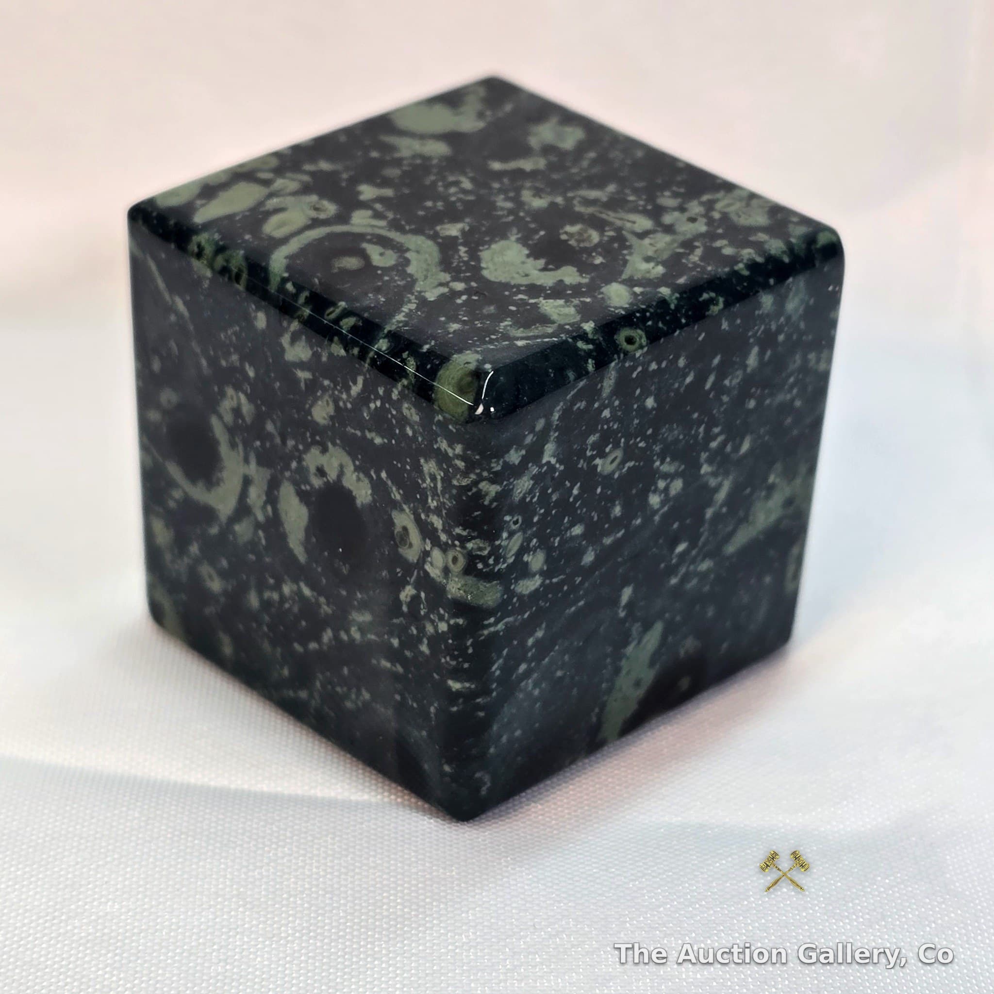 Polished Kambaba Jasper Stone Cube, Approx. 1.25"