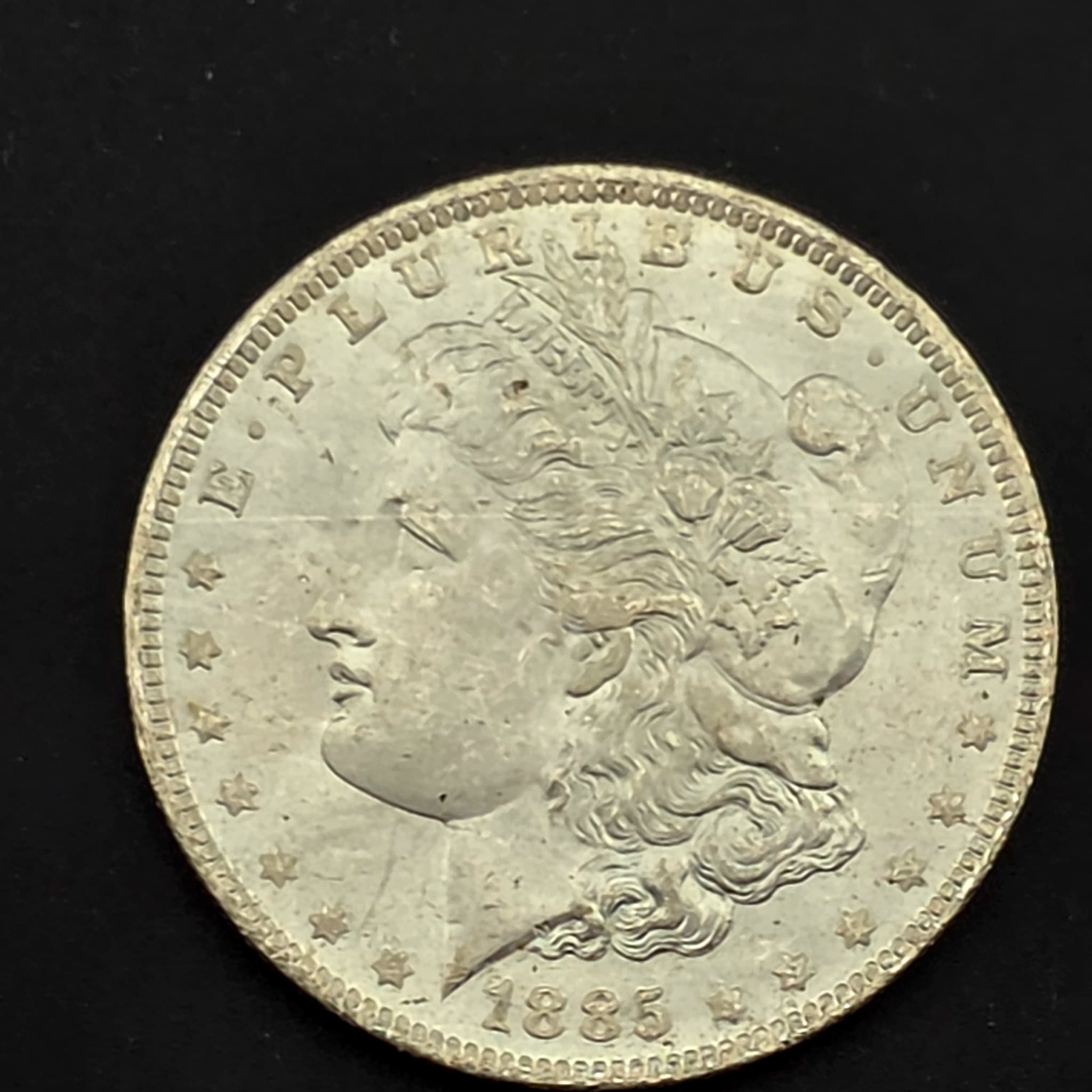 1885-O Morgan Silver Dollar, 90% Silver