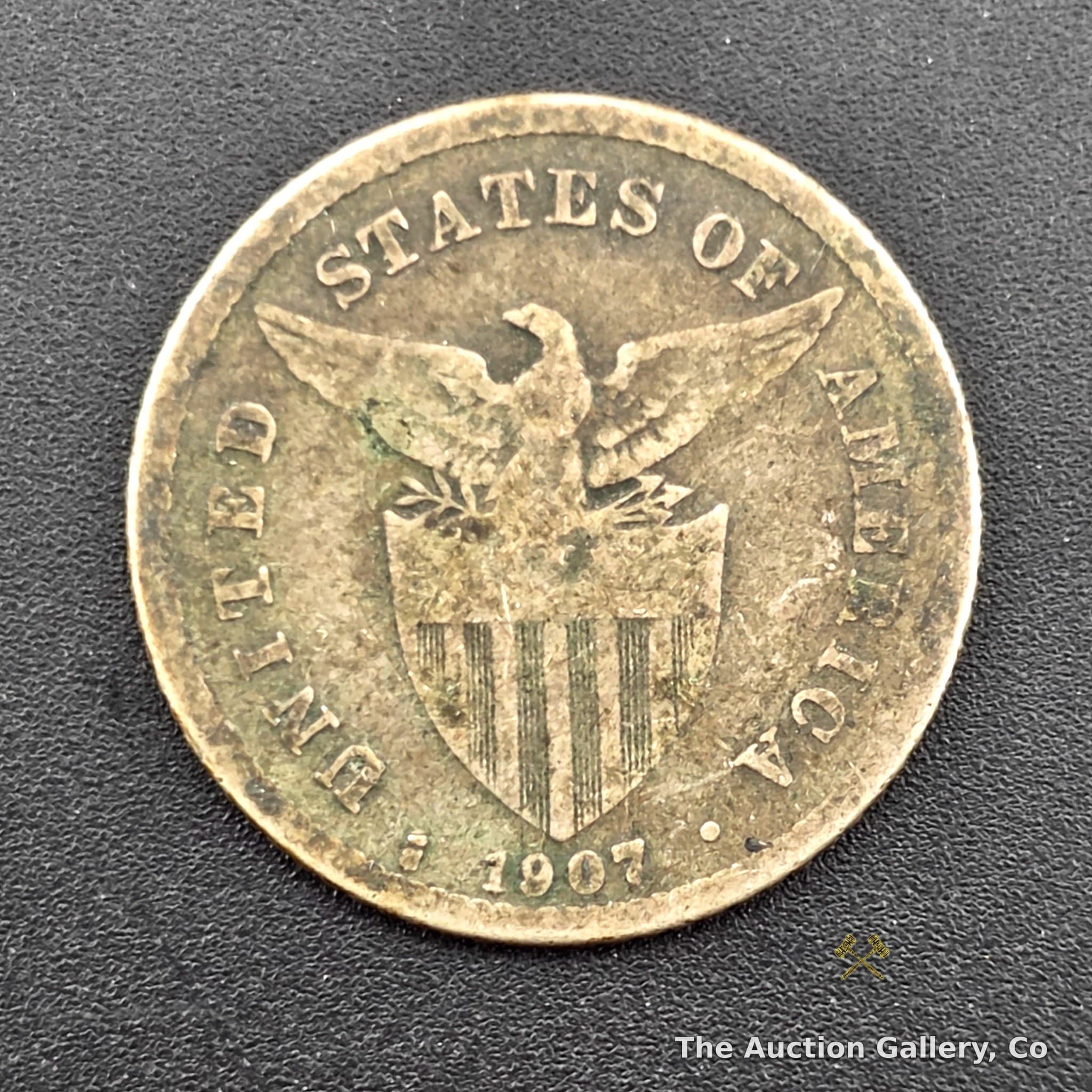 1907-S US-Philippine Twenty Centavos, 90% Silver