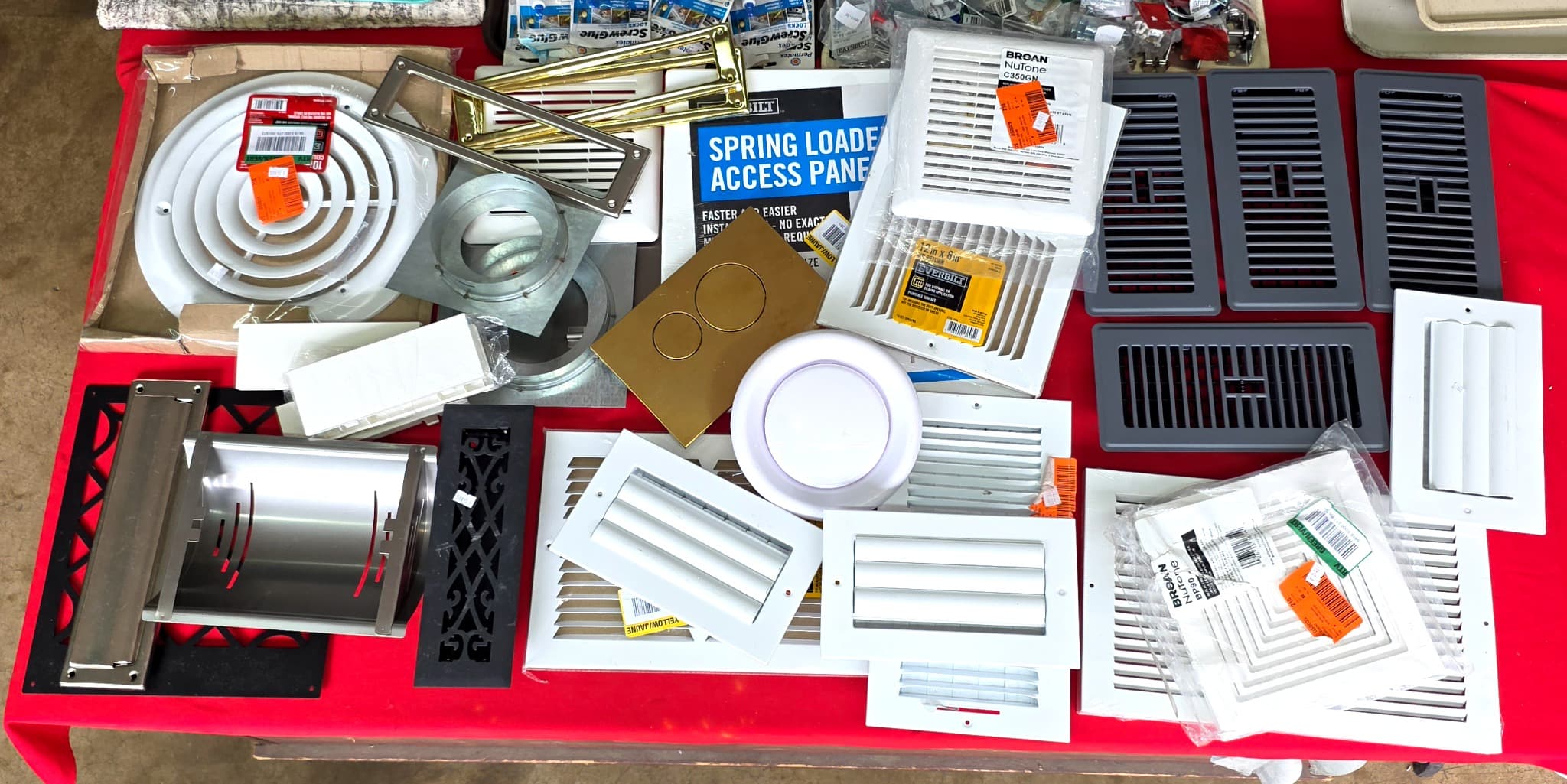 Huge Lot of HVAC Vents, Registers & Covers, Brand New