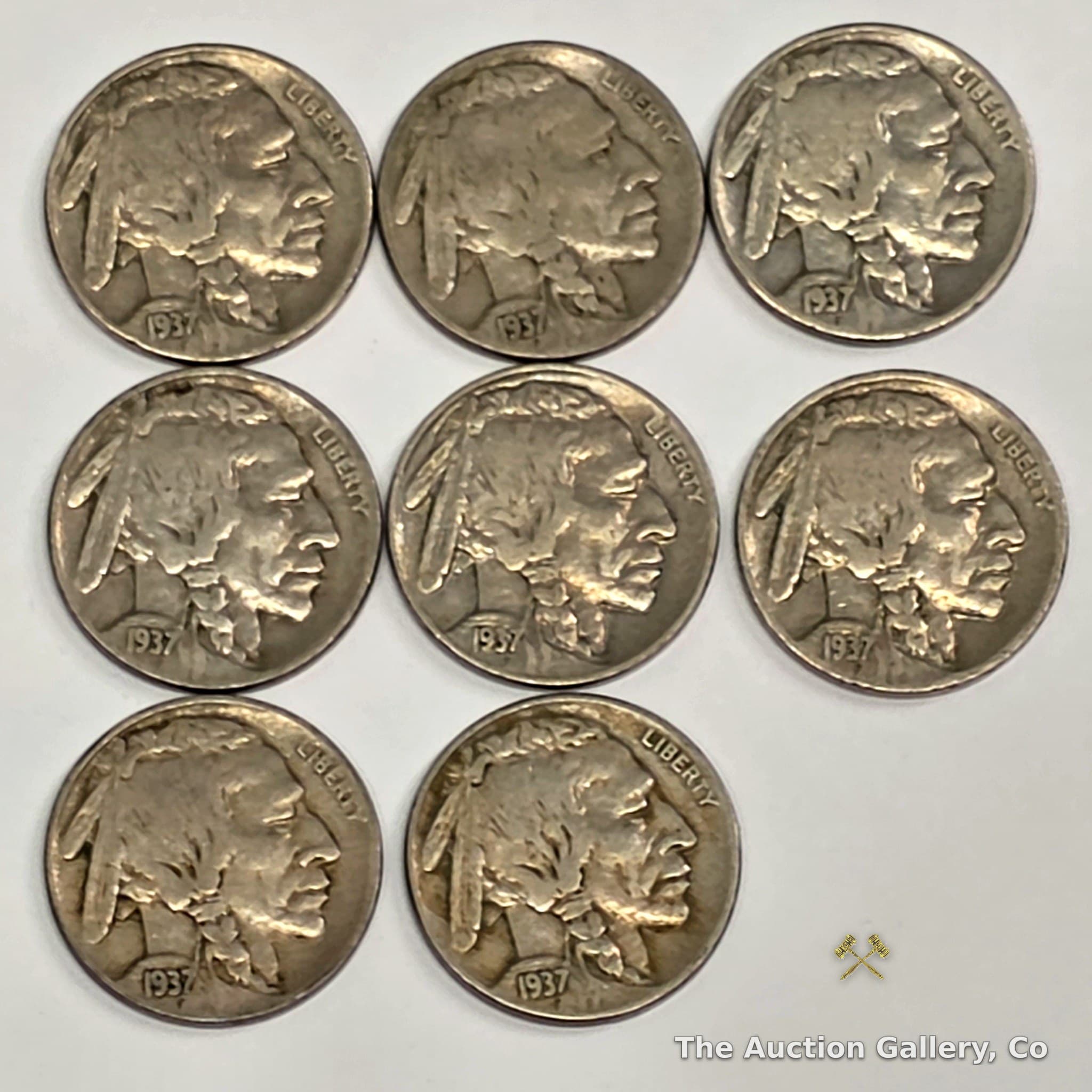 1937 Buffalo Nickel Set of 8
