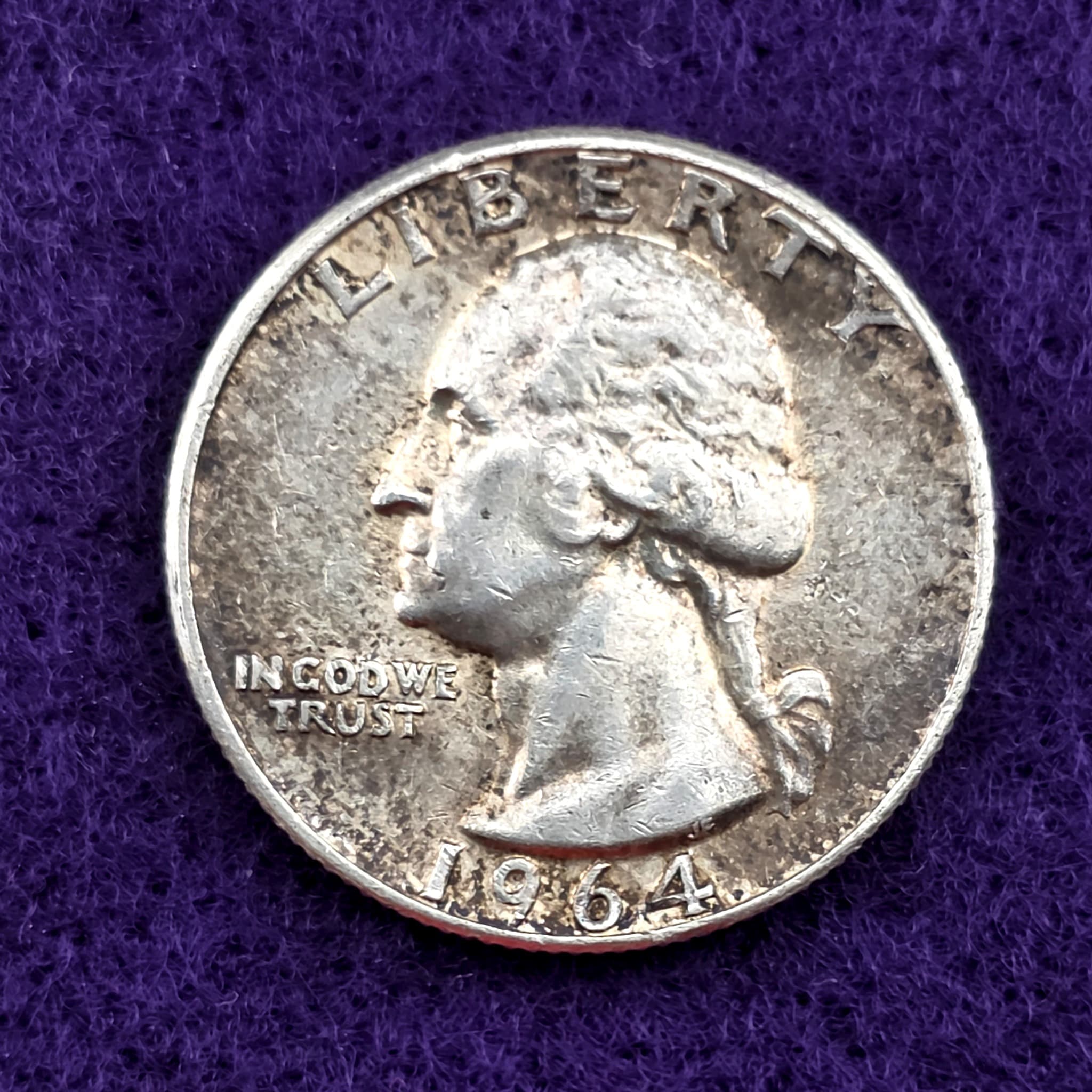 1964 Washington Quarter, 90% Silver