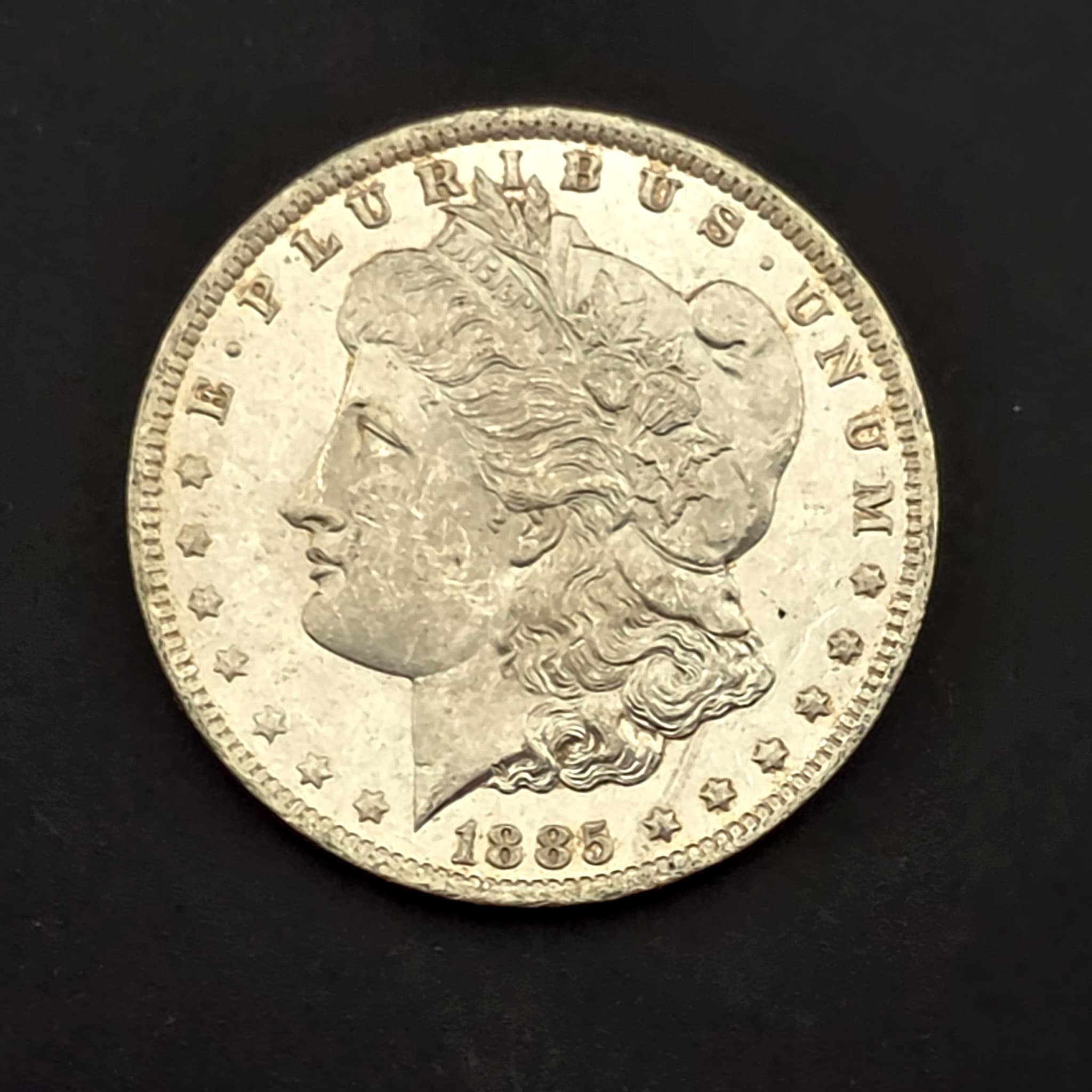 1885-O Morgan Silver Dollar, 90% Silver