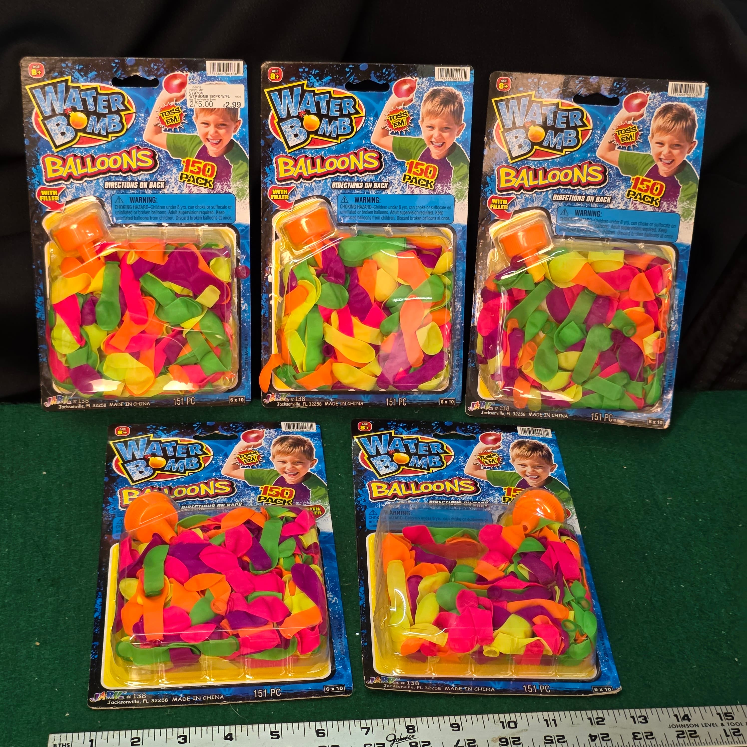 Water Bomb Balloons 150-Pack, Lot of 5