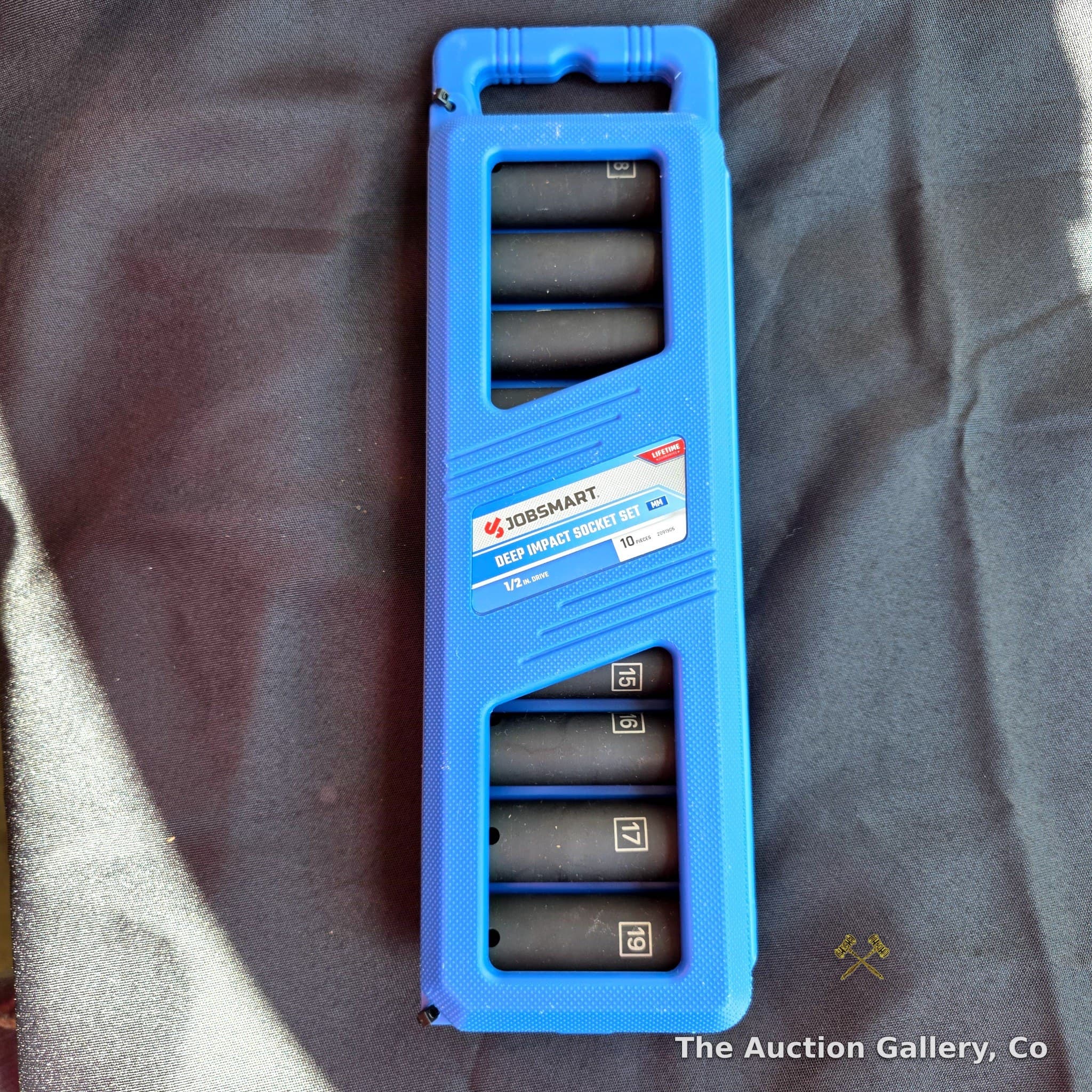 JobSmart 10-Piece Deep Impact Socket Set, 1/2" Drive Metric