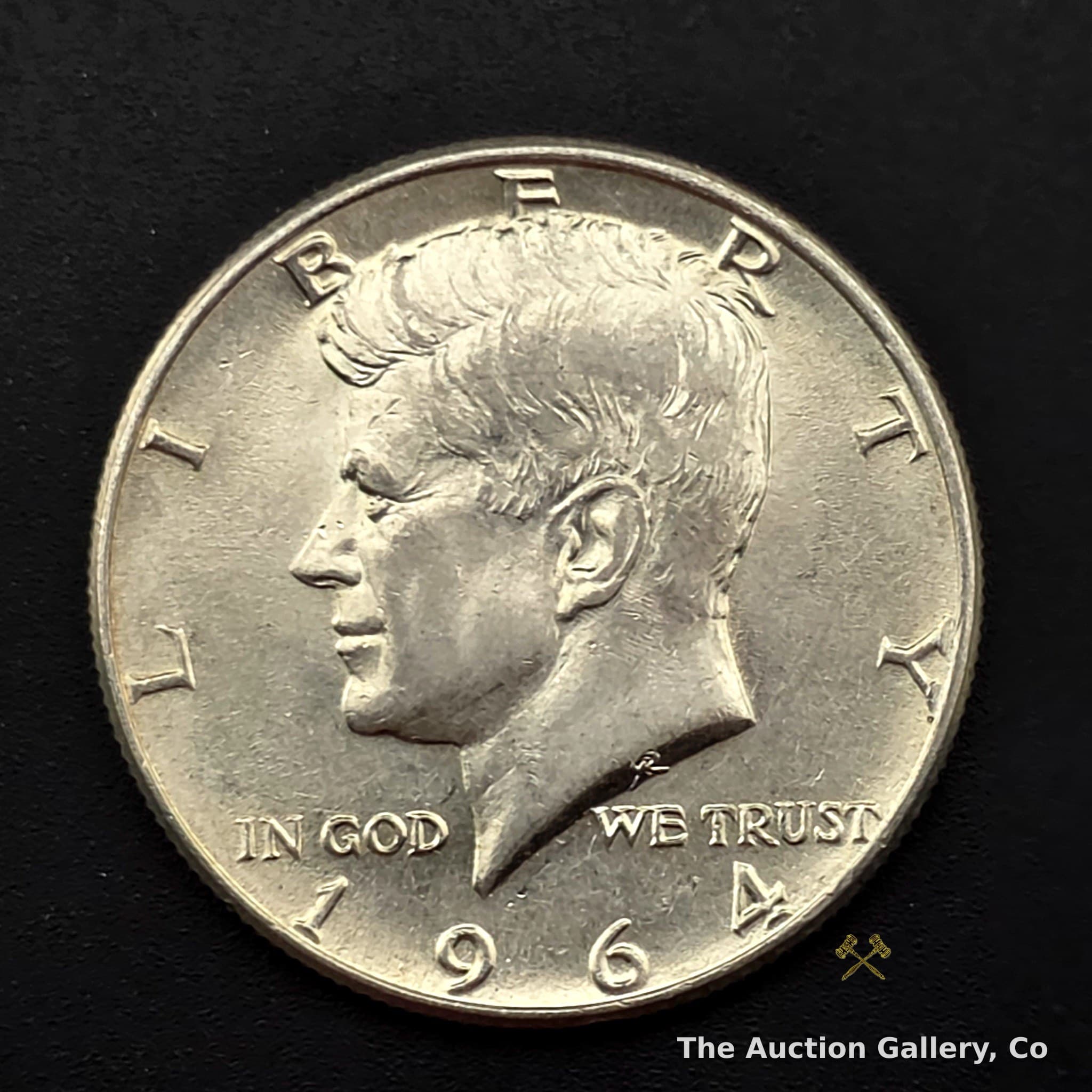 1964 Kennedy Half Dollar, 90% Silver