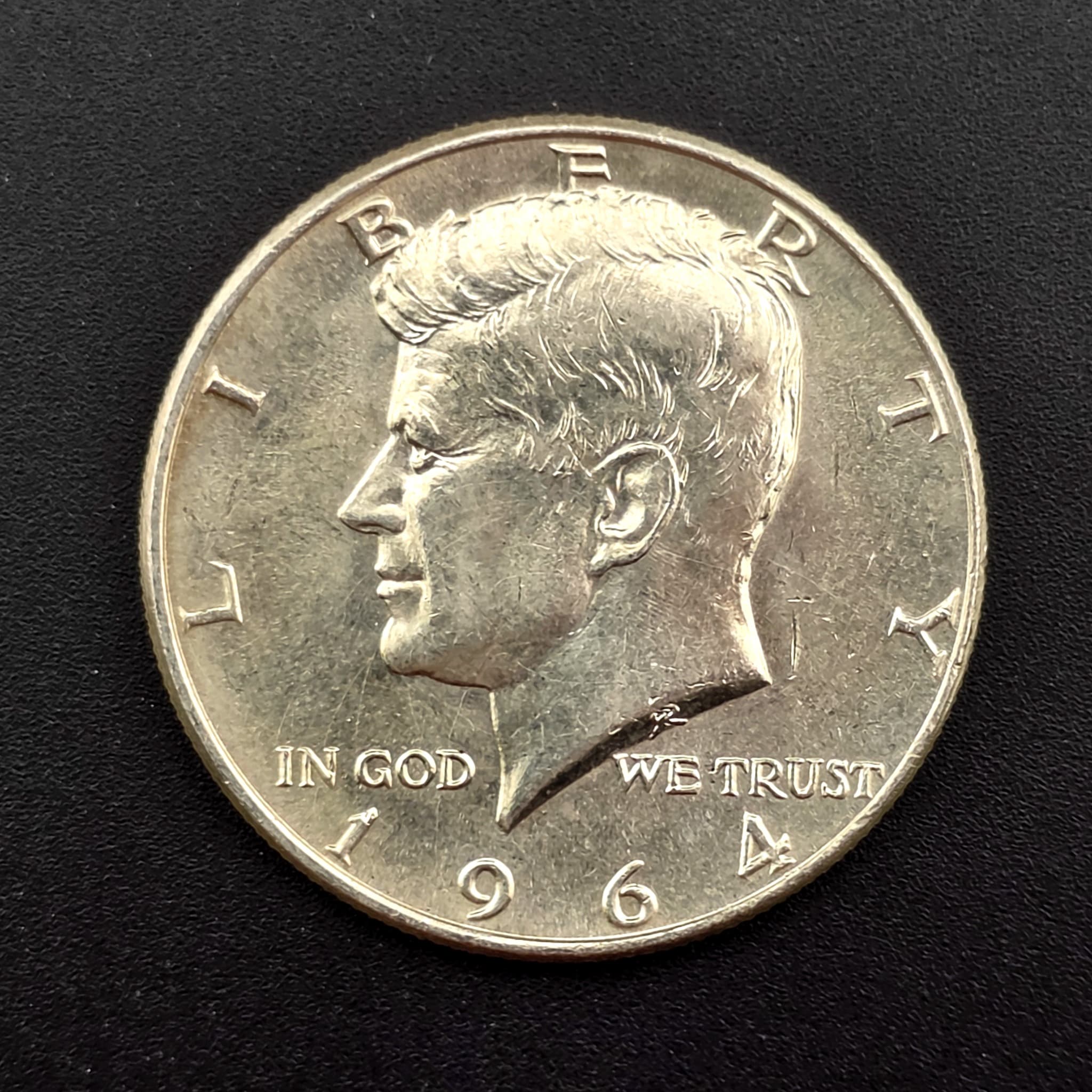 1964 Kennedy Half Dollar, 90% Silver