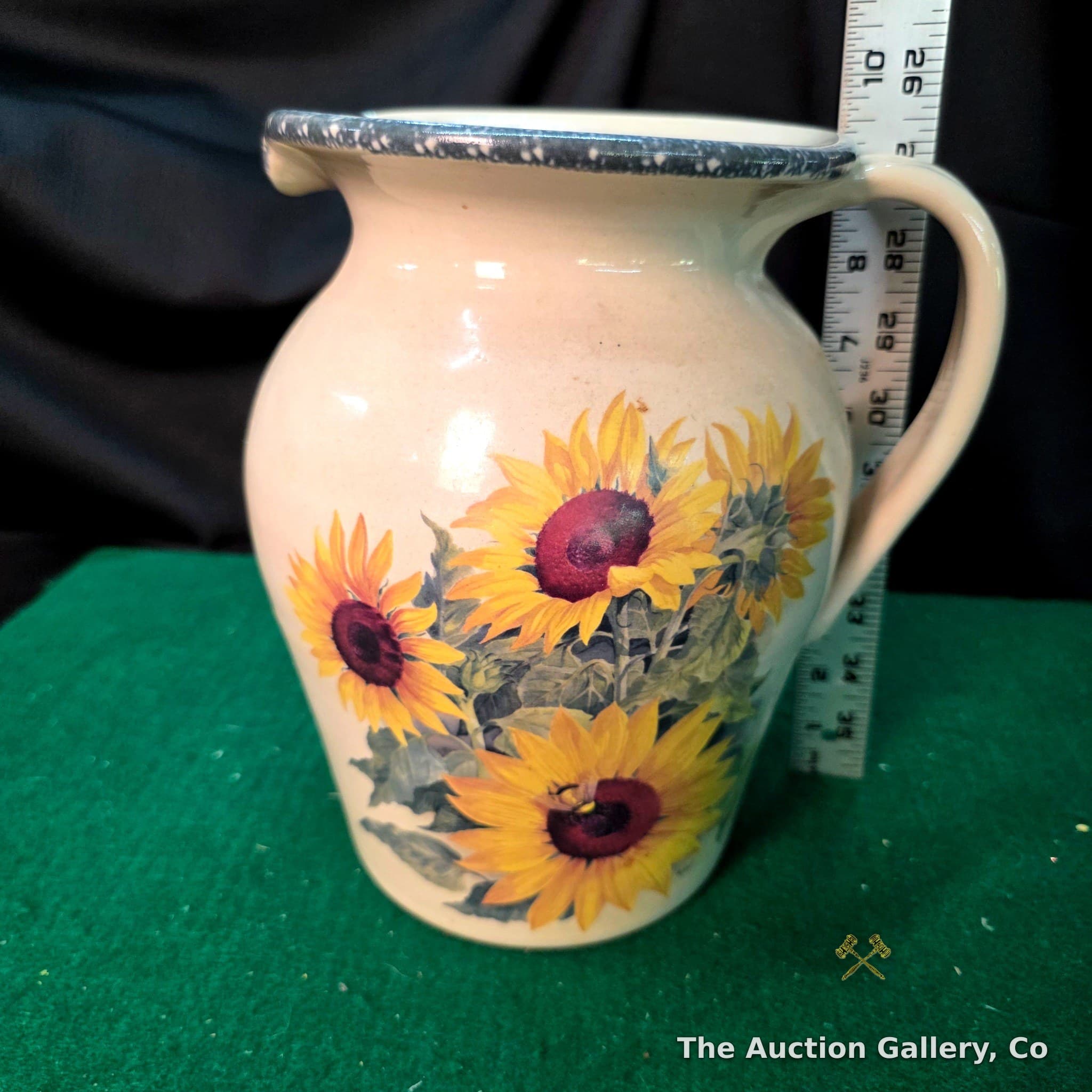 Home & Garden Party Sunflower Ceramic Pitcher, 2000