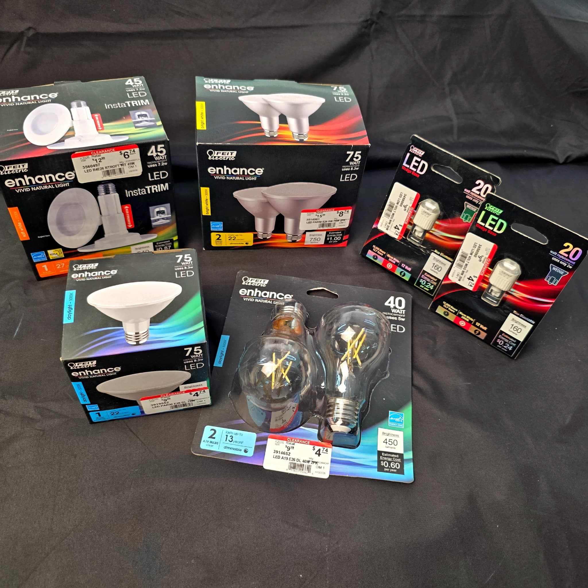 Feit Electric Enhance LED Bulb Lot of 7 Packages