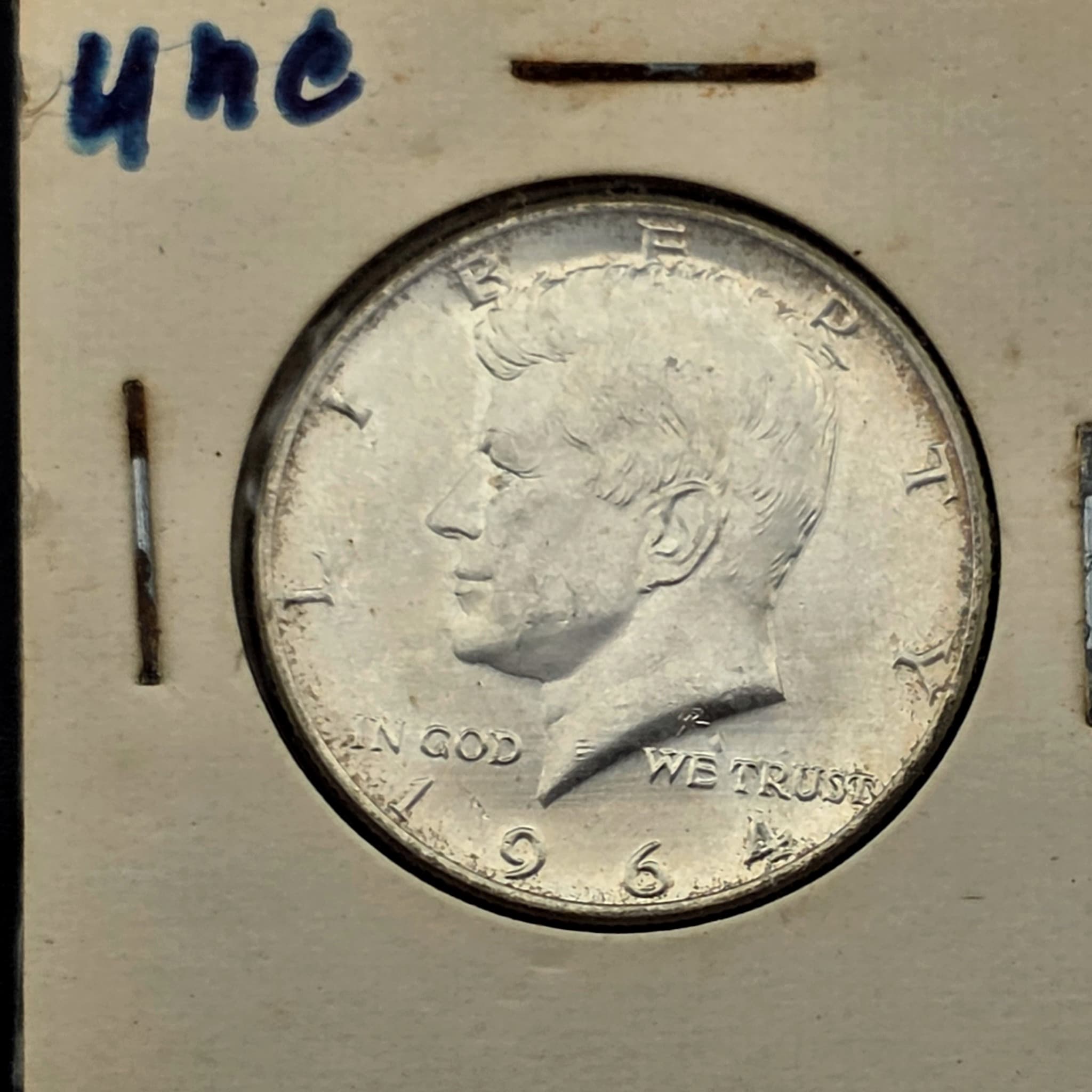 1964 Kennedy Half Dollar, 90% Silver