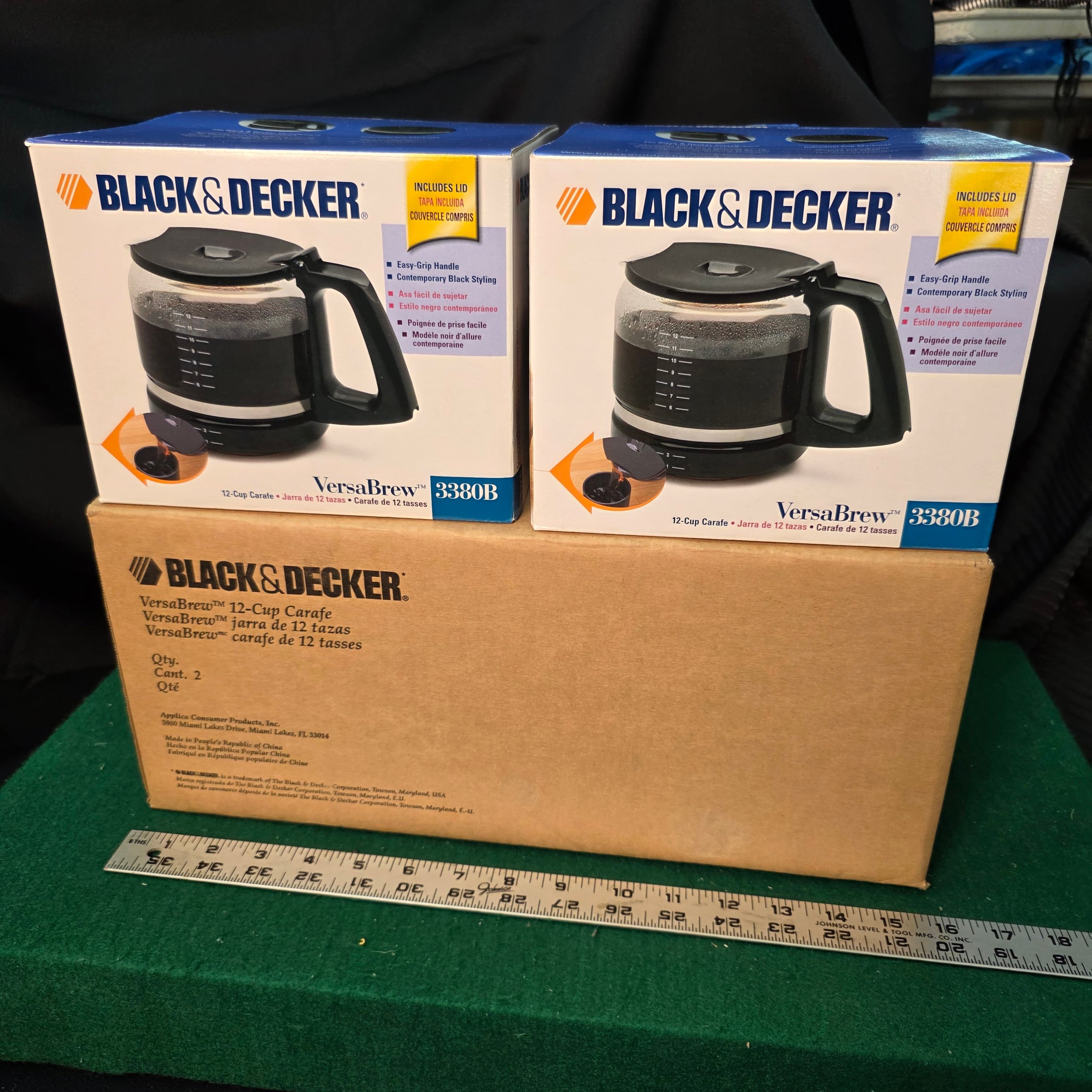 Black & Decker VersaBrew 12-Cup Carafe 3380B, Lot of 4