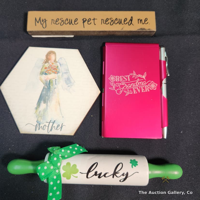 Mixed Gift Lot โ Signs, Coasters, Notepad & More โ photo 3
