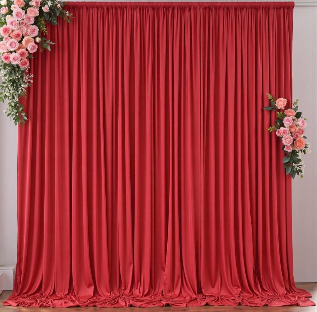 Backdrop Set (2) - 5ft x 10ft - Red