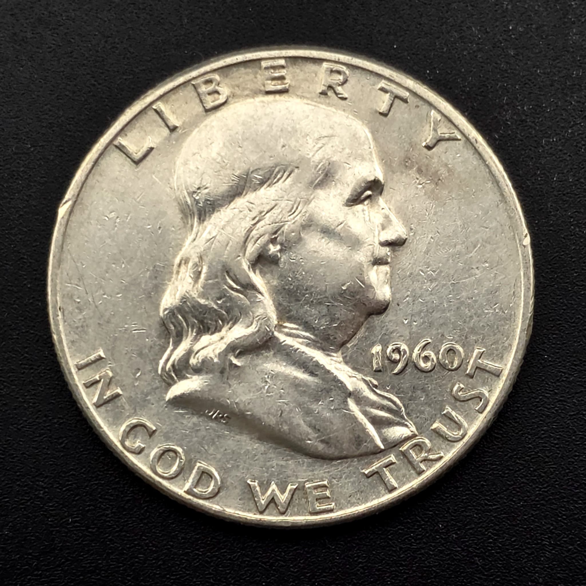 1960 Franklin Half Dollar, 90% Silver