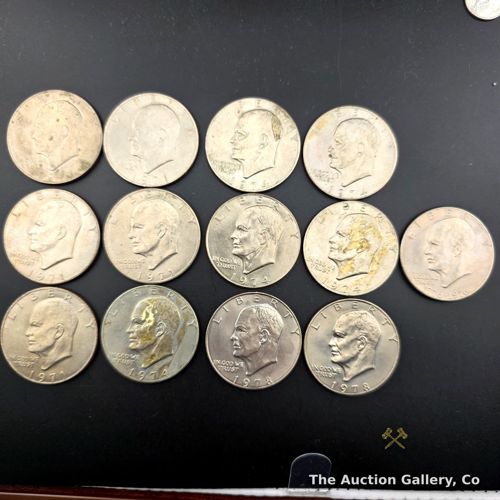 Eisenhower Dollar Lot of 13 โ 1971, 1974, 1978 & Bicentennial
