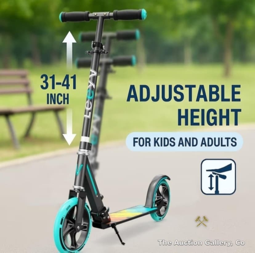 Leeyv Scooter - Adjustable Height - up to 240 Pounds (Neon Green) β photo 5