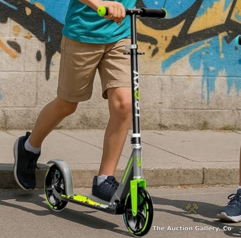 Leeyv Scooter - Adjustable Height - up to 240 Pounds (Neon Green) β photo 2