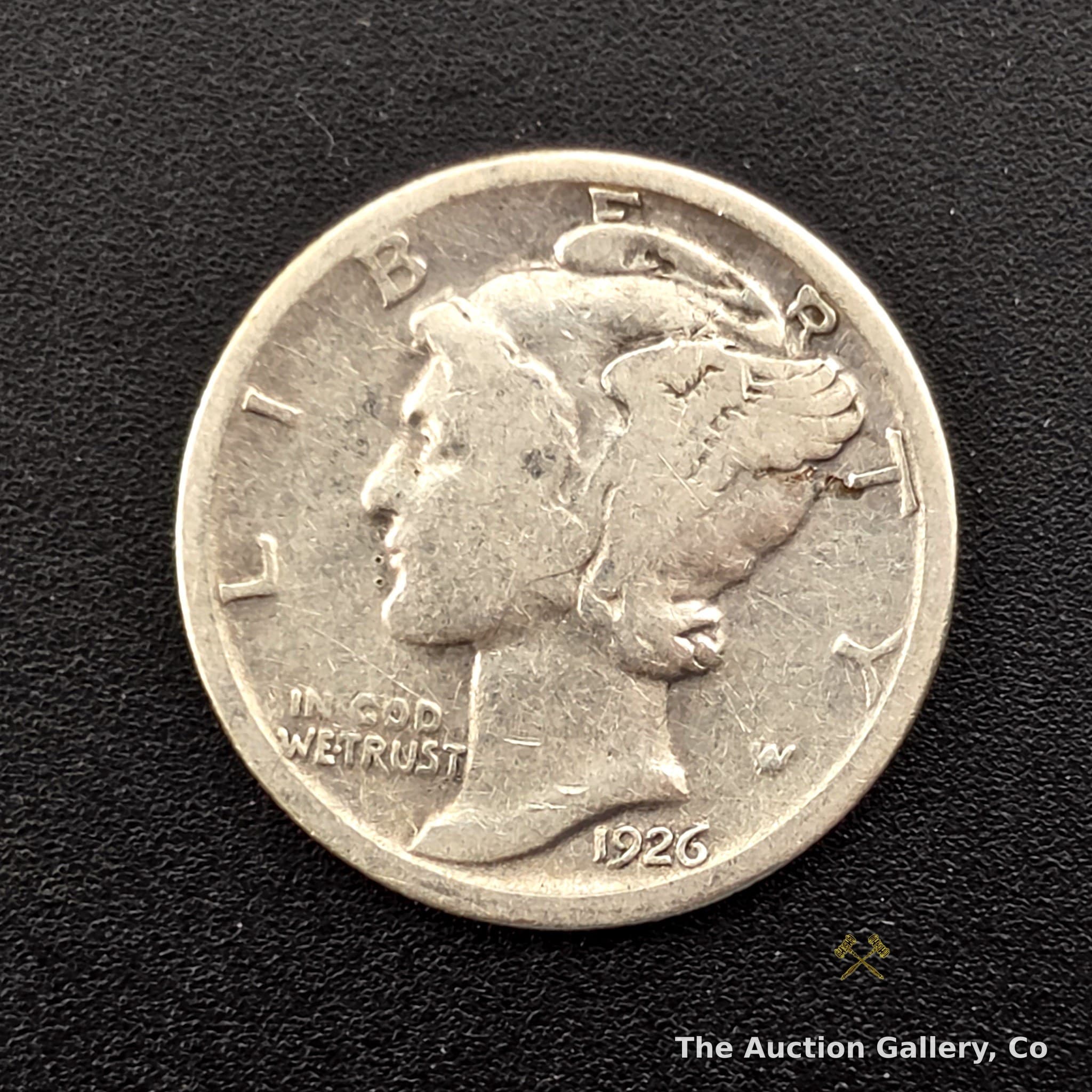 1926 Mercury (Winged Liberty) Dime, 90% Silver