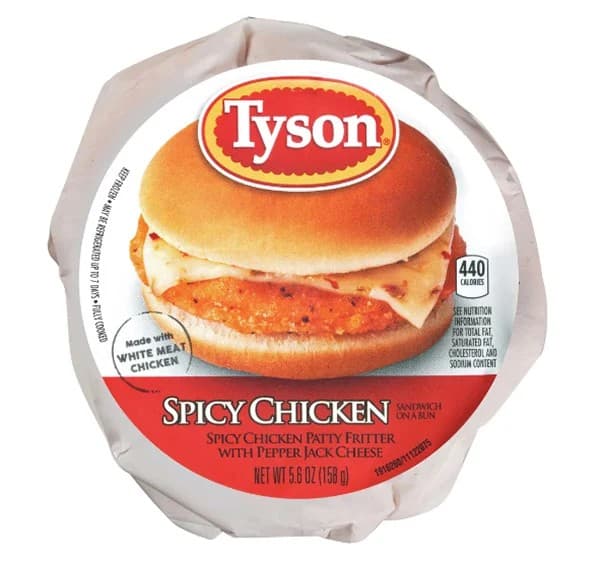 Tyson Spicy Chicken Sandwich 5.6oz.