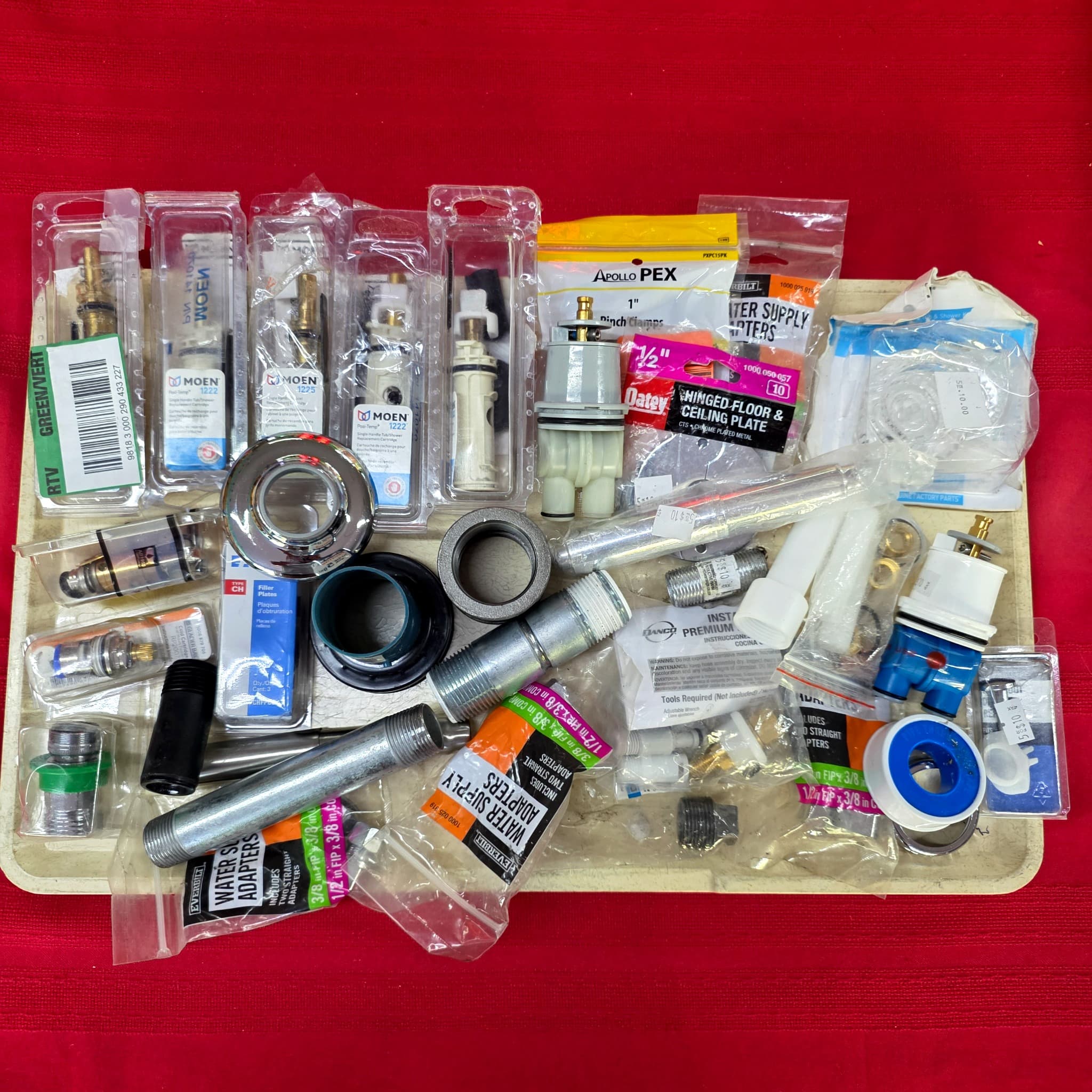 Plumbing Fixtures & Hardware Lot β Moen, Apollo PEX, Brass