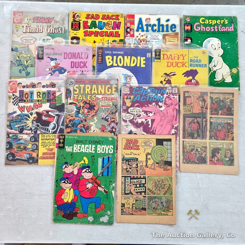 Vintage Comic Book Lot of 13, Silver Age Mixed Publishers