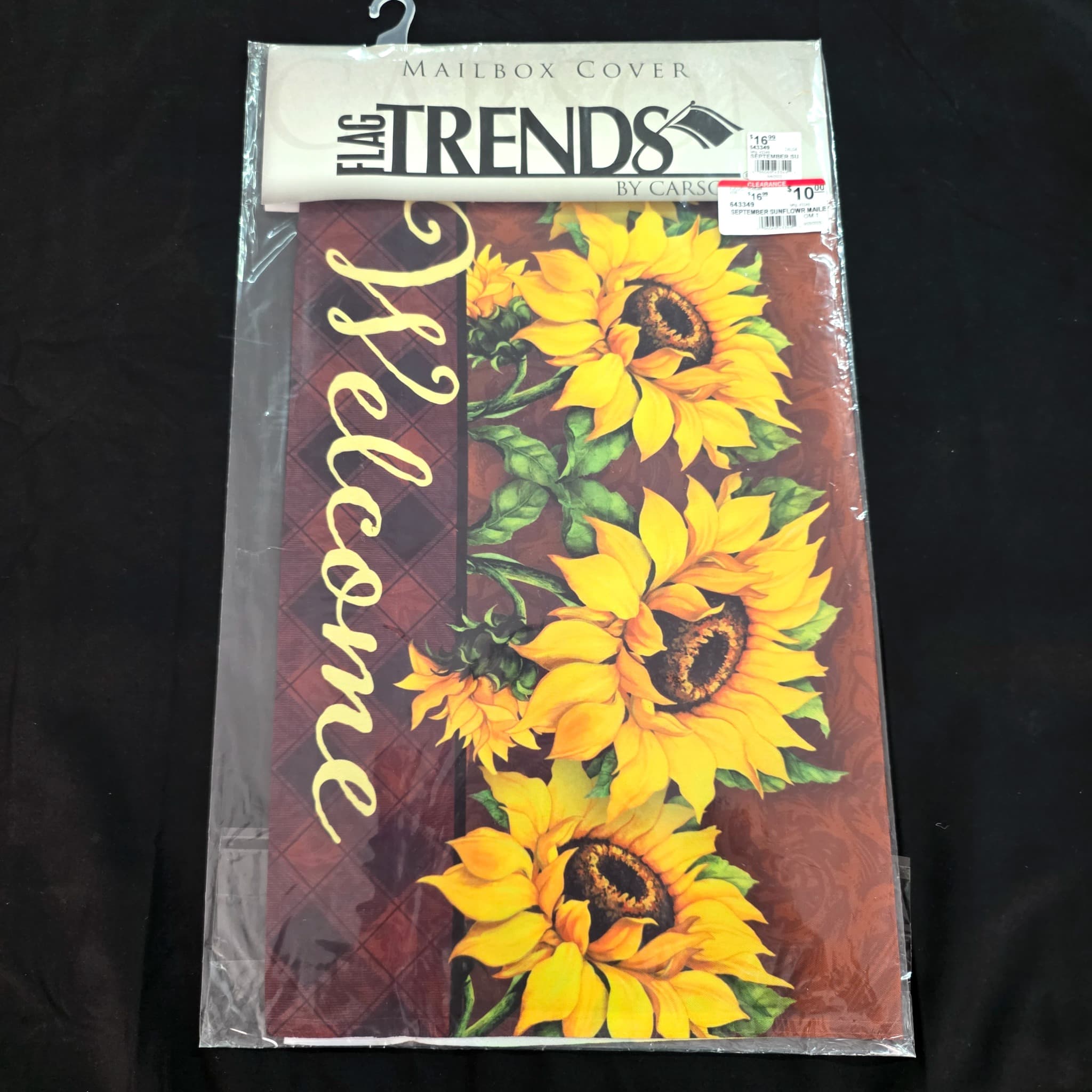 Flag Trends Sunflower Welcome Mailbox Cover, New