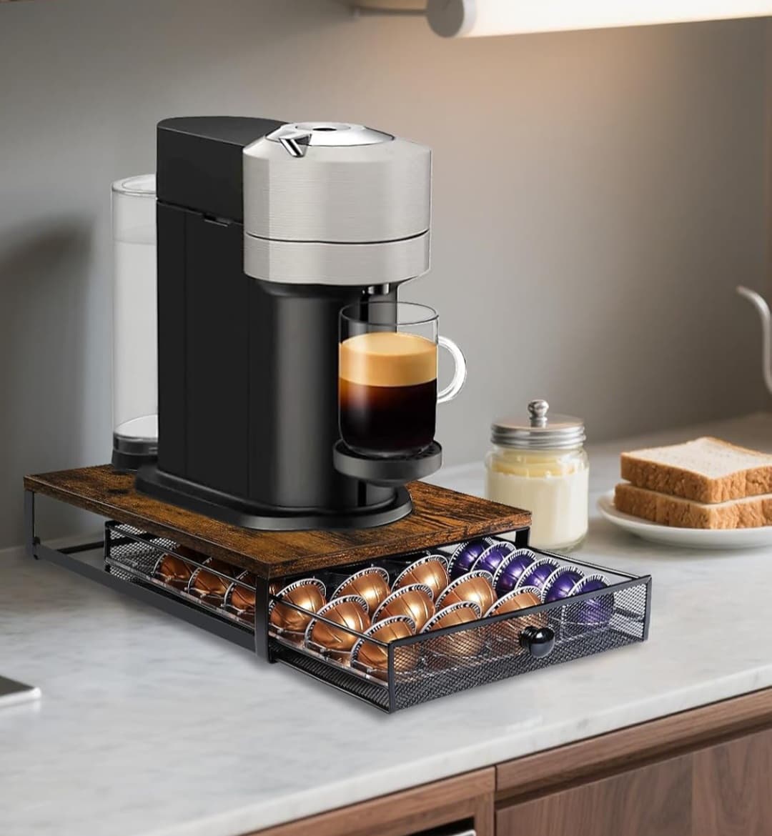 Nespresso Vertuo Pod Holder: Pod Organizer for 56 Small/28 Large