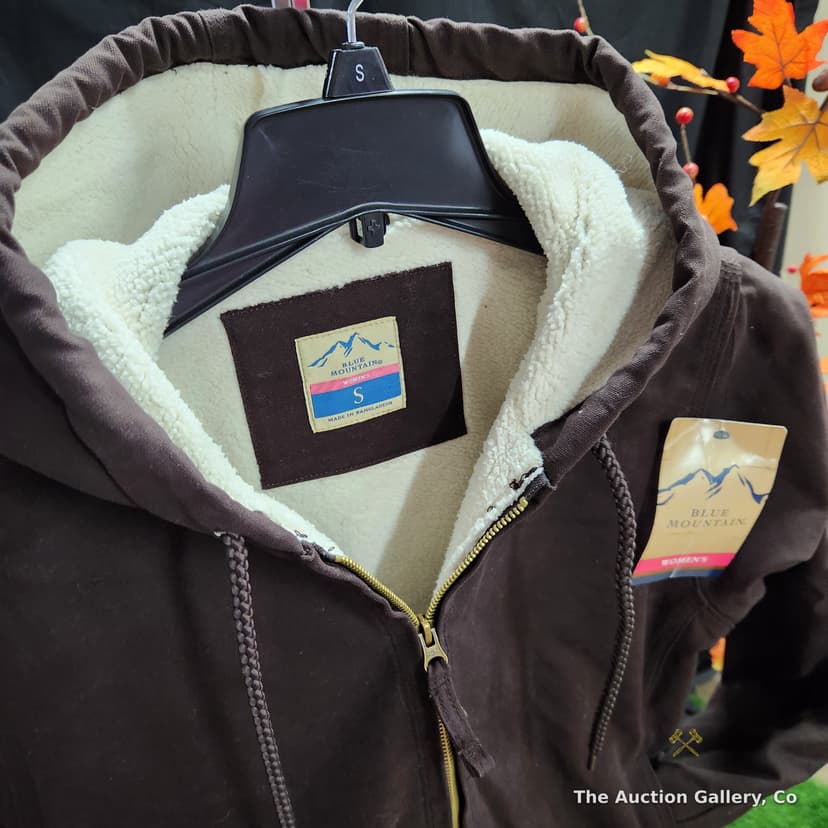 Blue Mountain Women's Sherpa-Lined Sanded Duck Jacket, Size S β photo 3