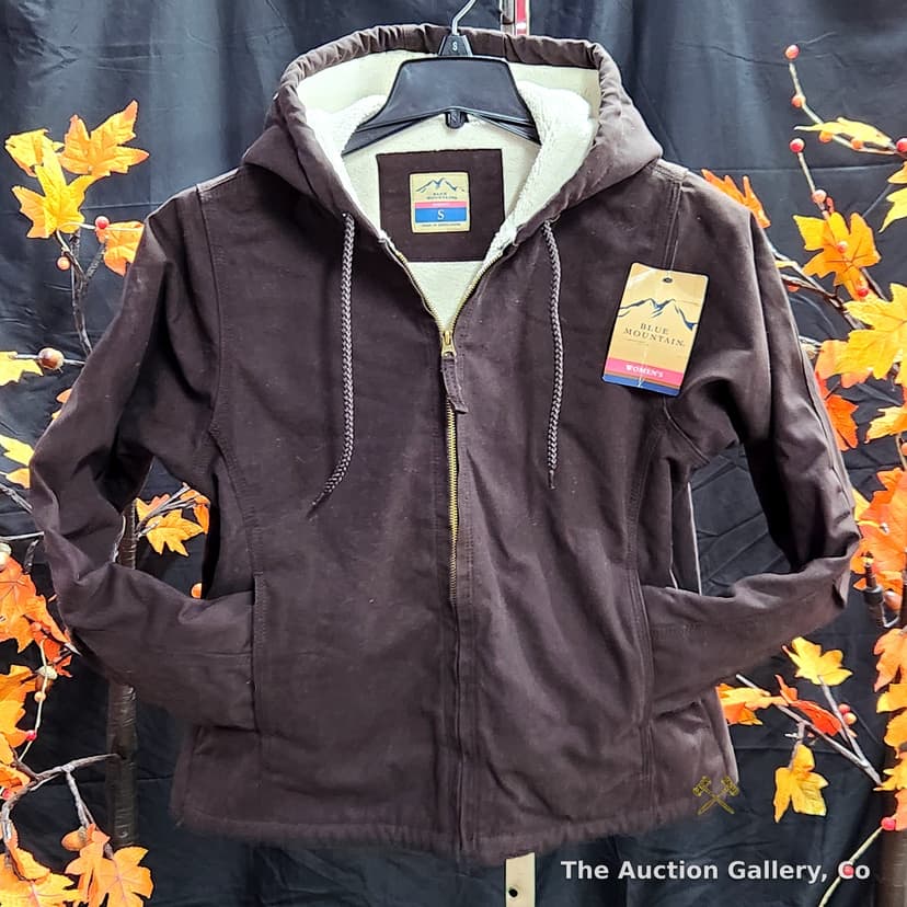 Blue Mountain Women's Sherpa-Lined Sanded Duck Jacket, Size S