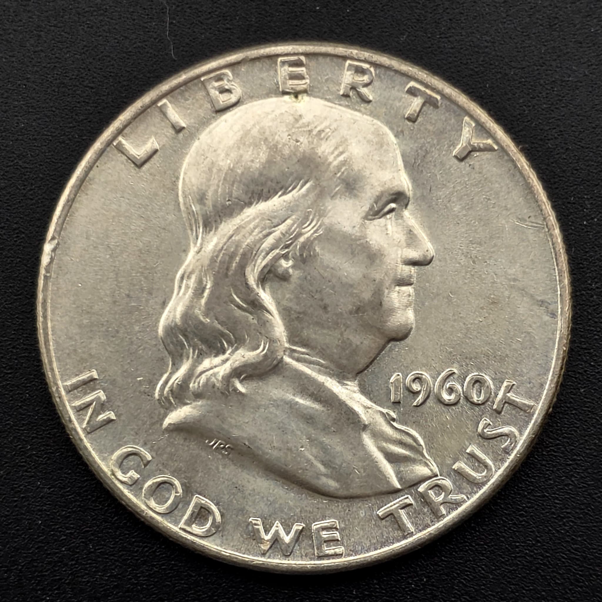1960 Franklin Half Dollar, 90% Silver