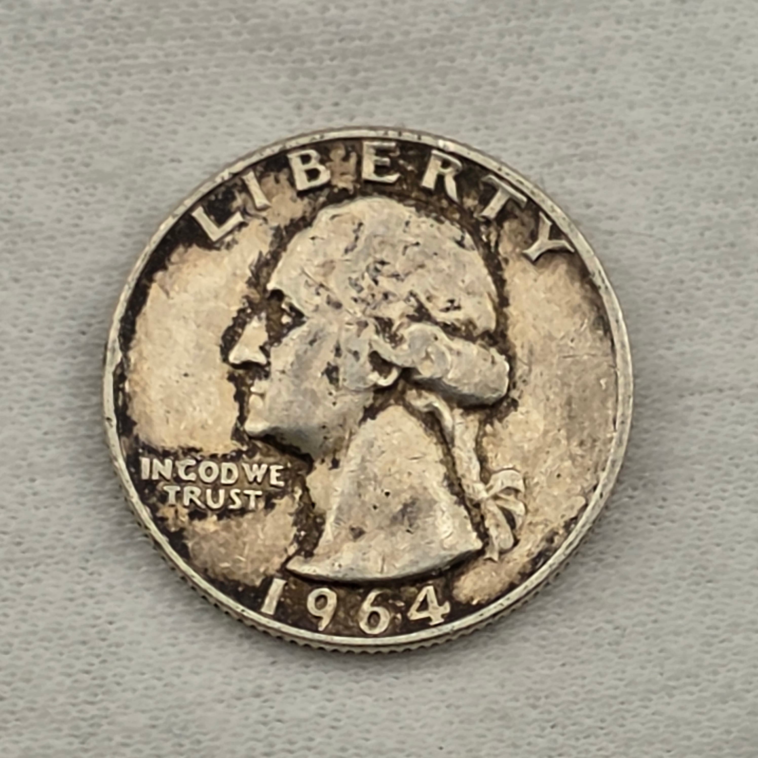 1964 Washington Quarter, 90% Silver