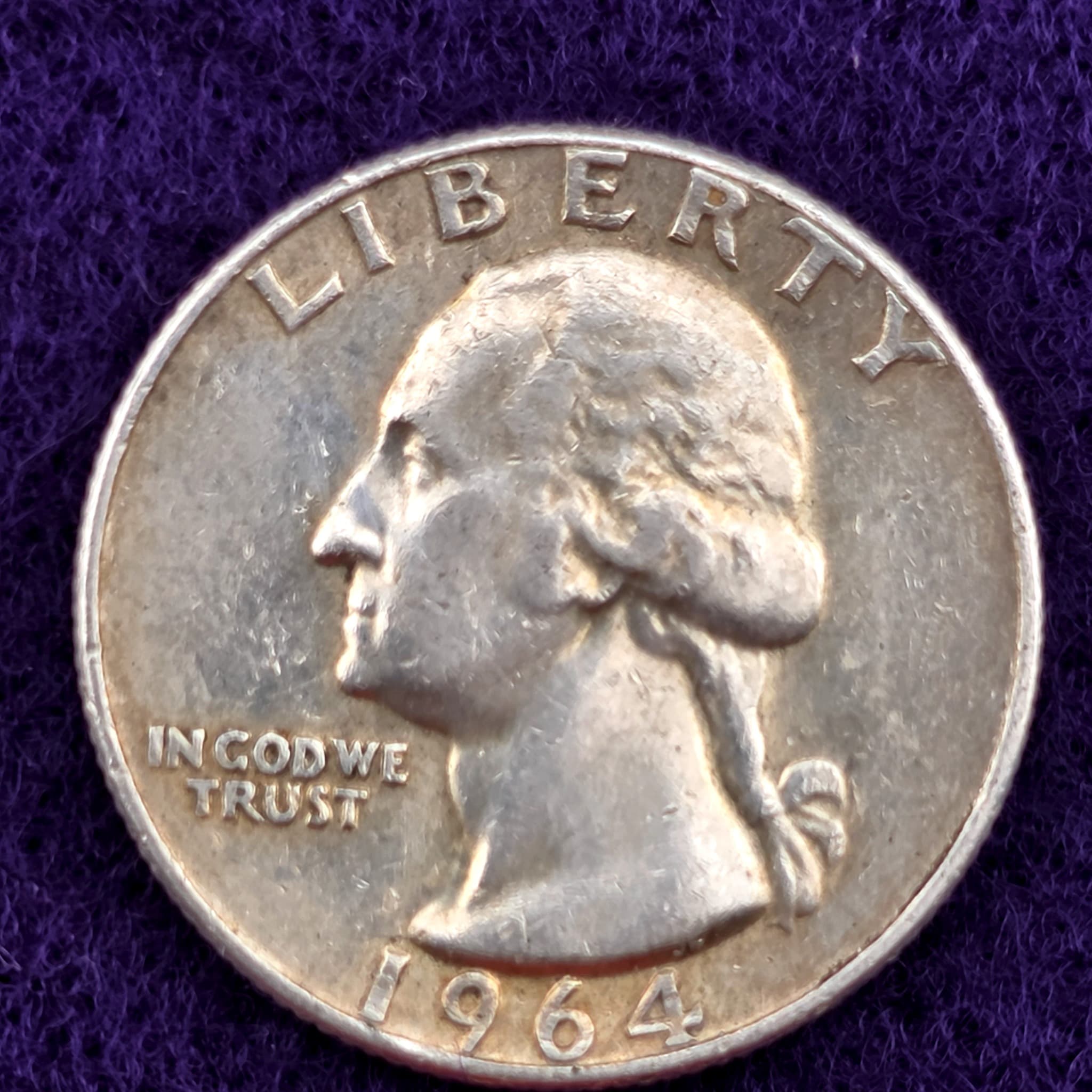 1964 Washington Quarter, 90% Silver