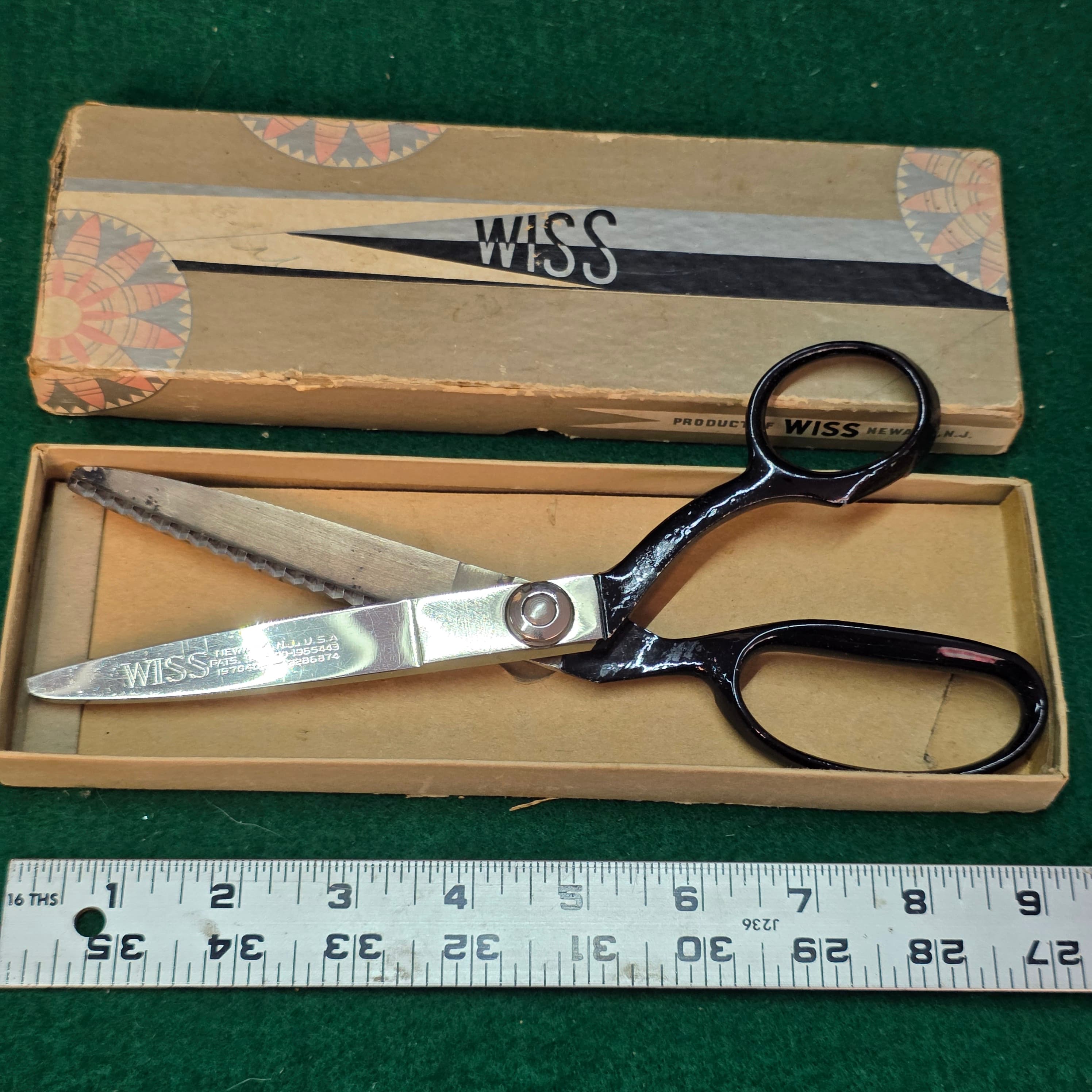 Vintage Wiss Model C Pinking Shears, Original Box