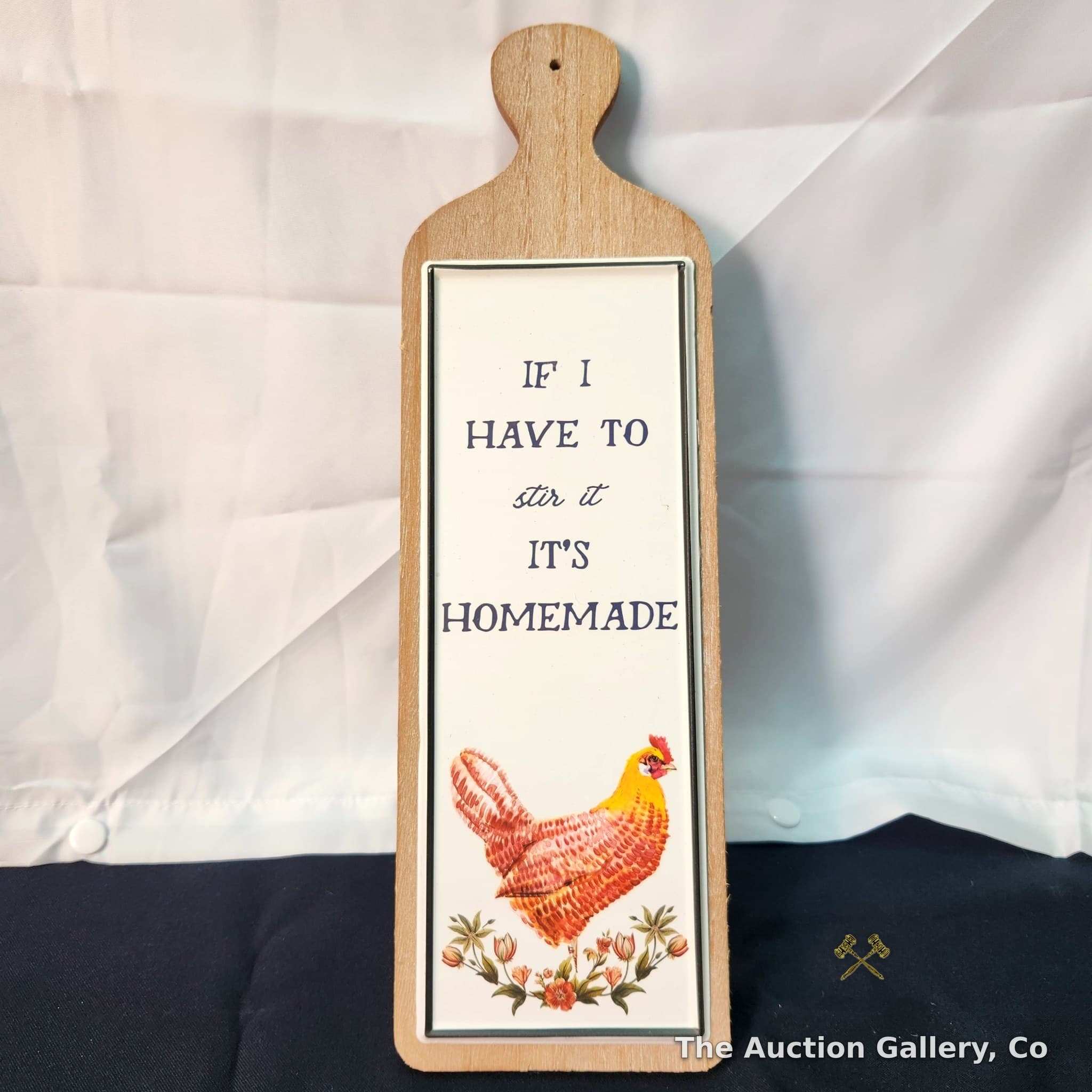 Red Shed Home & Gifts Decorative Chicken Paddle Sign, New