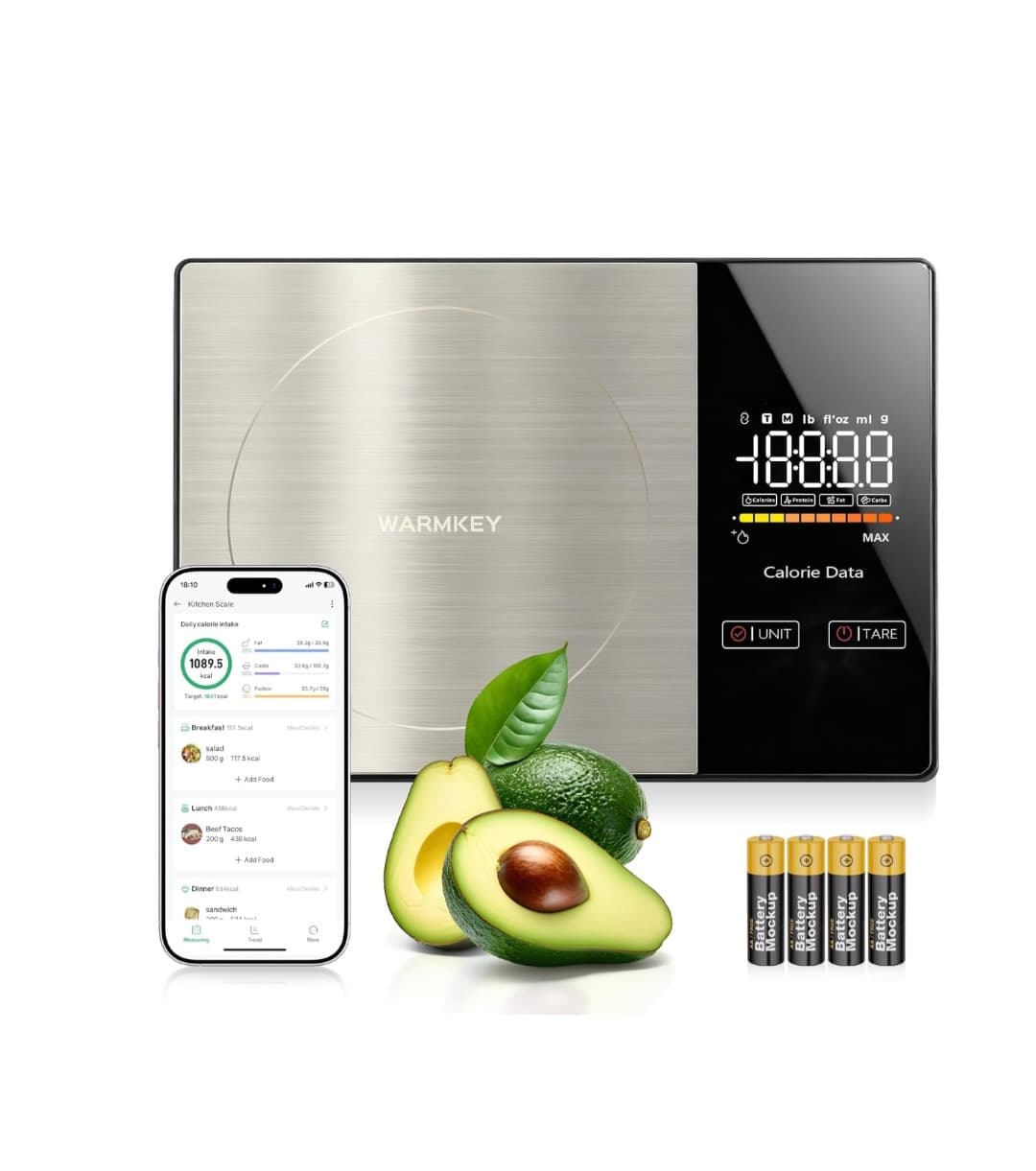 Smart Nutrition Food Scale with App - 1g Precision