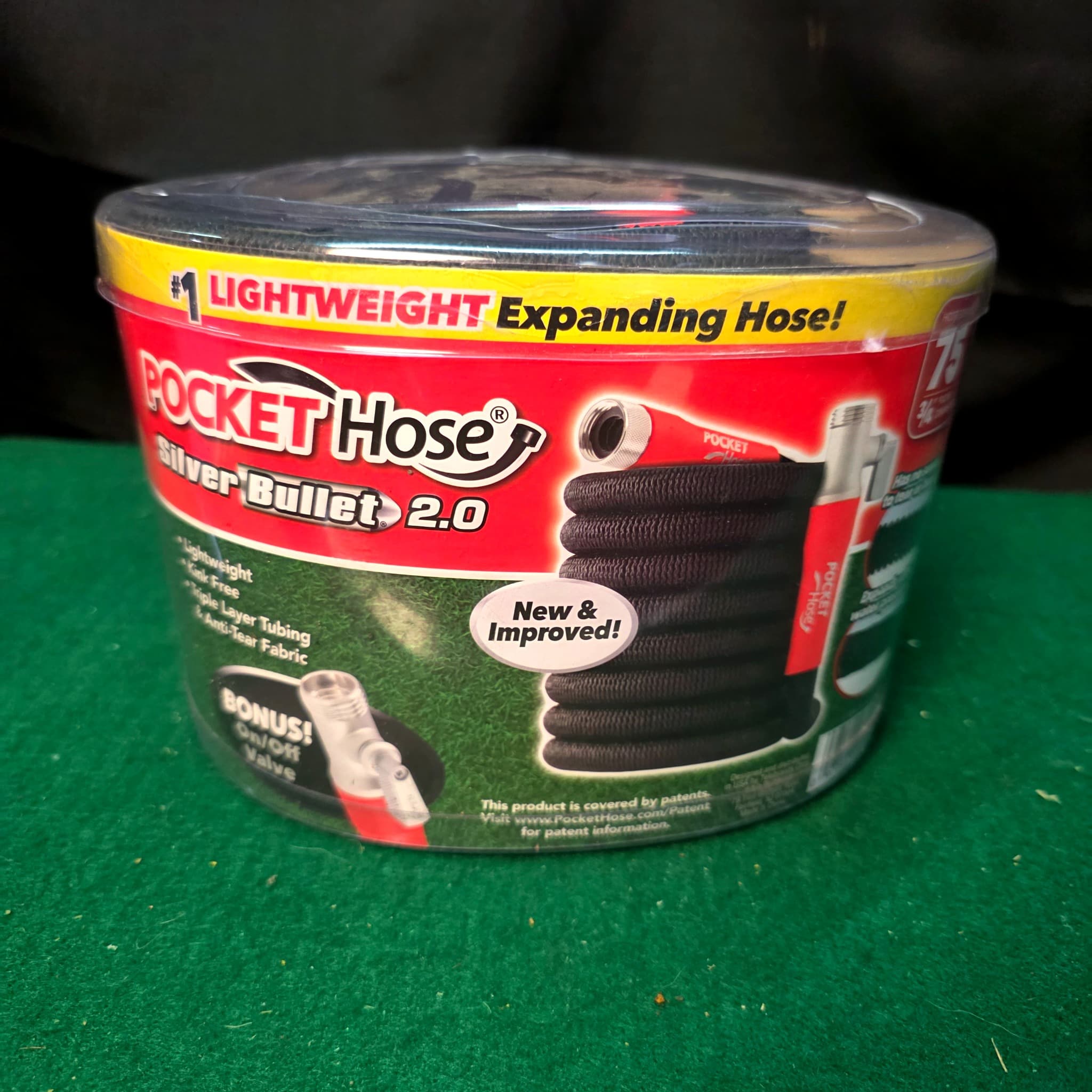 Pocket Hose Silver Bullet 2.0 Expandable Garden Hose, 75 ft.