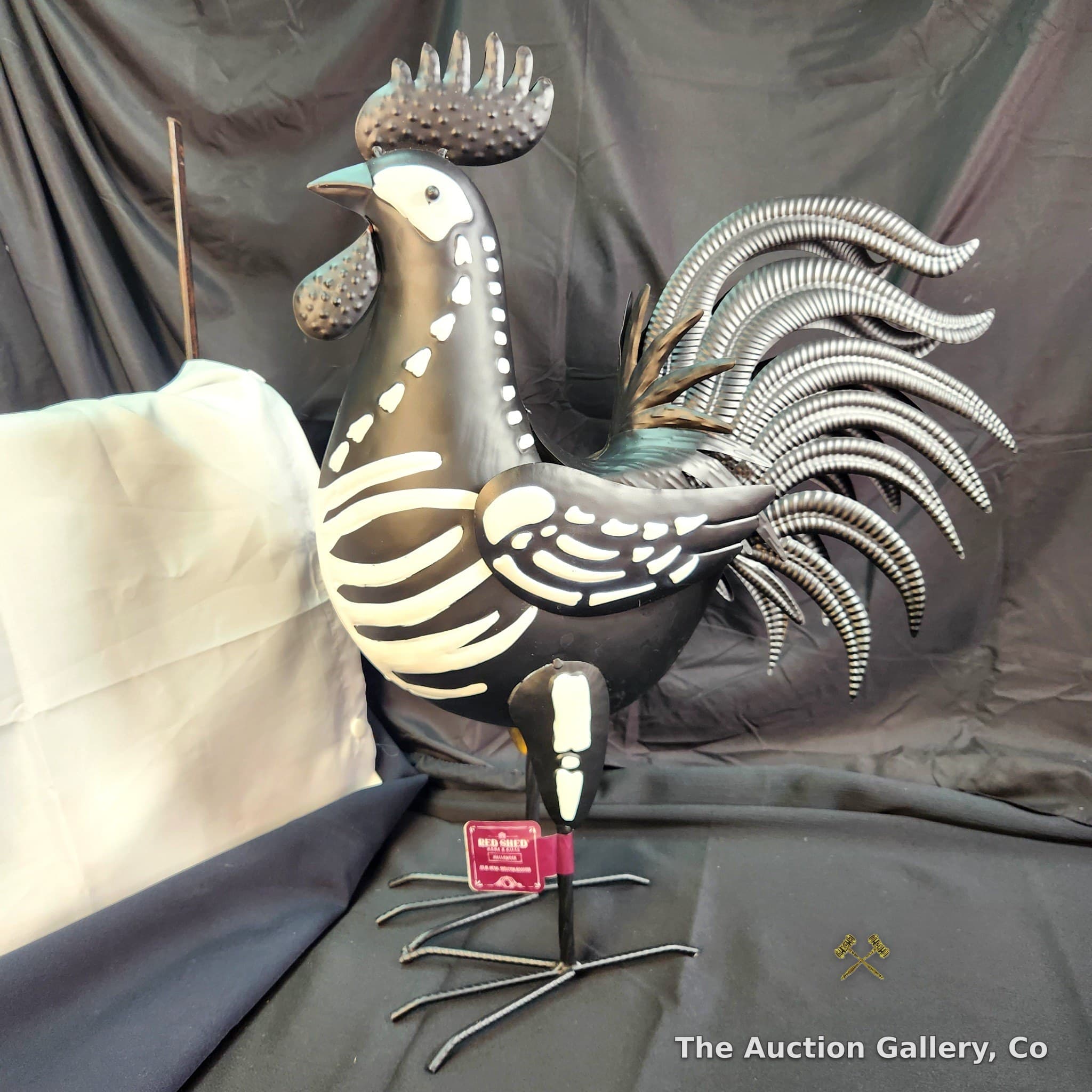Large Metal Rooster Skeleton, New with Tags