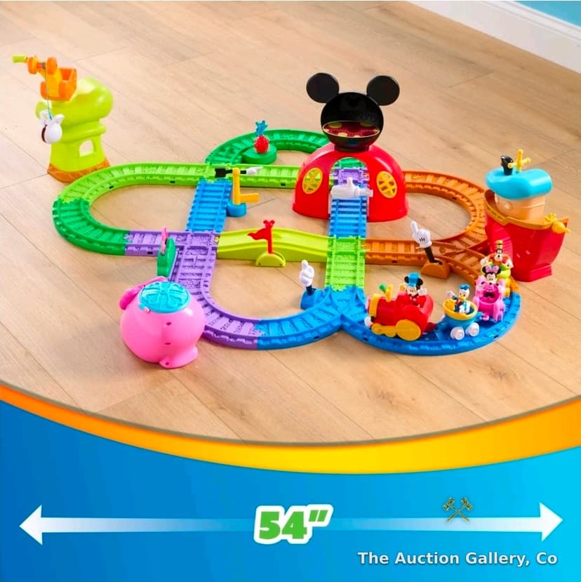 Disney Junior Mickey Mouse Around Town RC Train Track Set, 35-Piece, New β photo 7