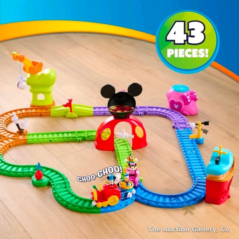 Disney Junior Mickey Mouse Around Town RC Train Track Set, 35-Piece, New β photo 5