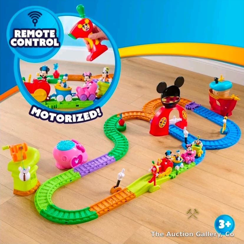 Disney Junior Mickey Mouse Around Town RC Train Track Set, 35-Piece, New β photo 6