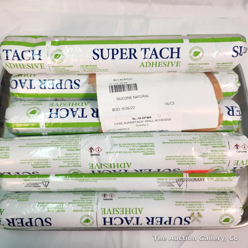 Super Tach Wall Adhesive Sausage Tubes, Lot of 11
