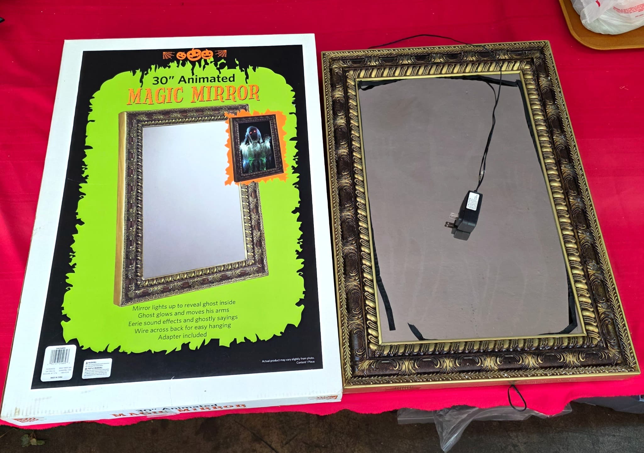 30" Animated Magic Mirror Halloween Decoration