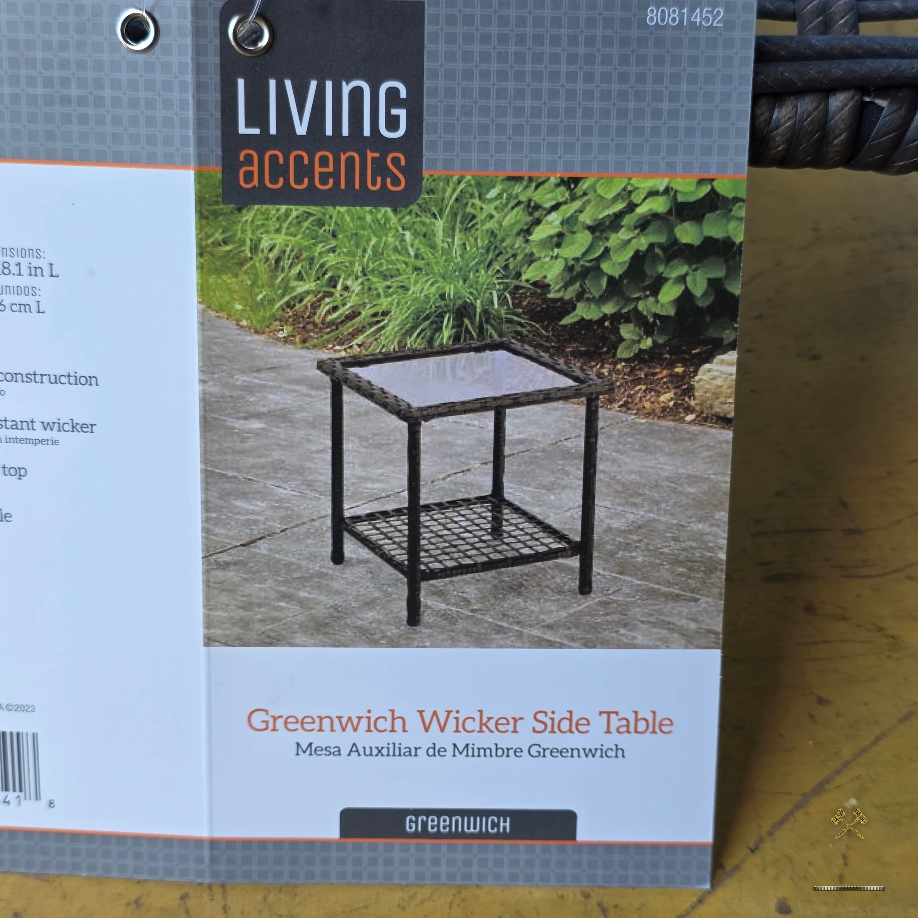 Living Accents Greenwich Wicker Side Table, Brand New โ Your Choice