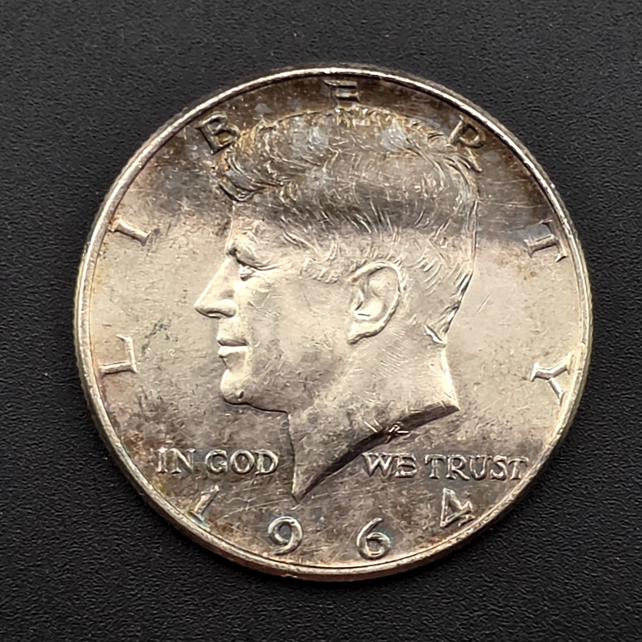 1964 Kennedy Half Dollar, 90% Silver