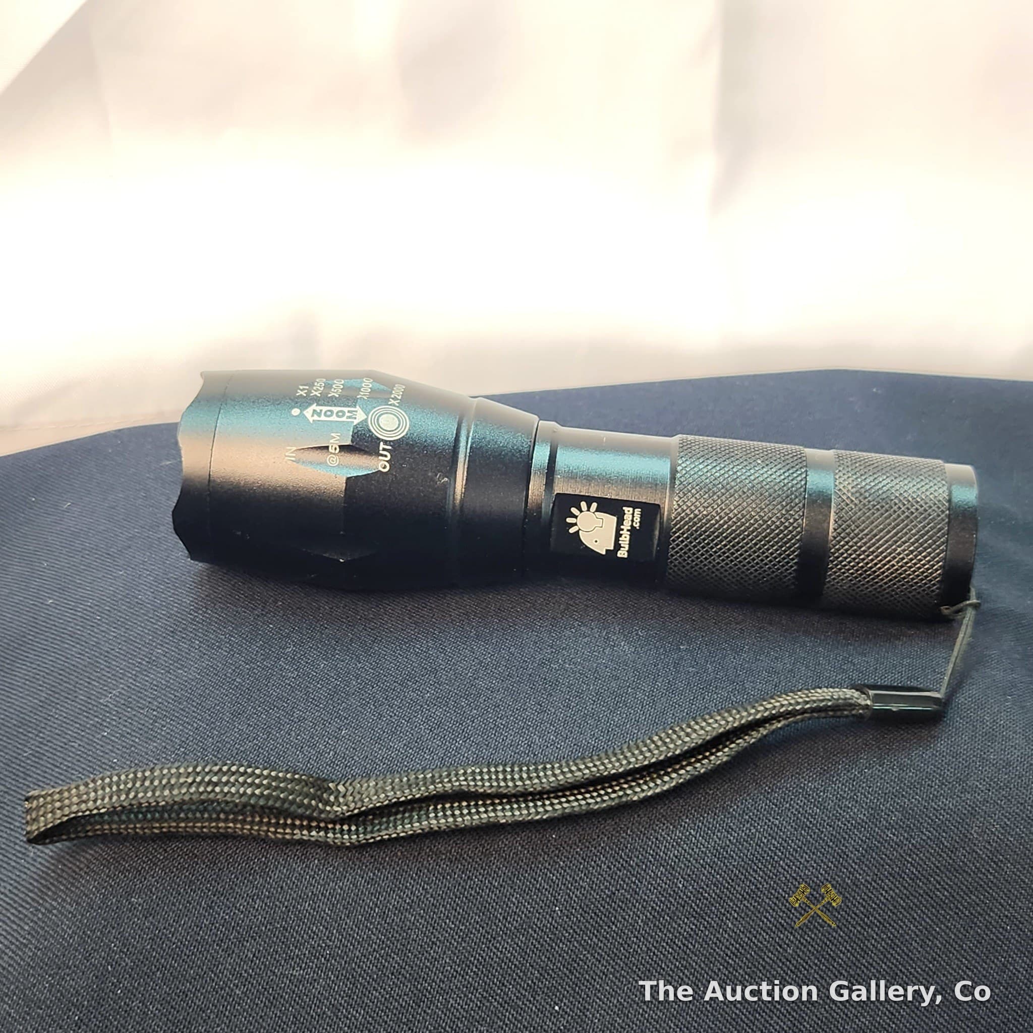 BulbHead Atomic Beam Tactical LED Flashlight with Wrist Strap